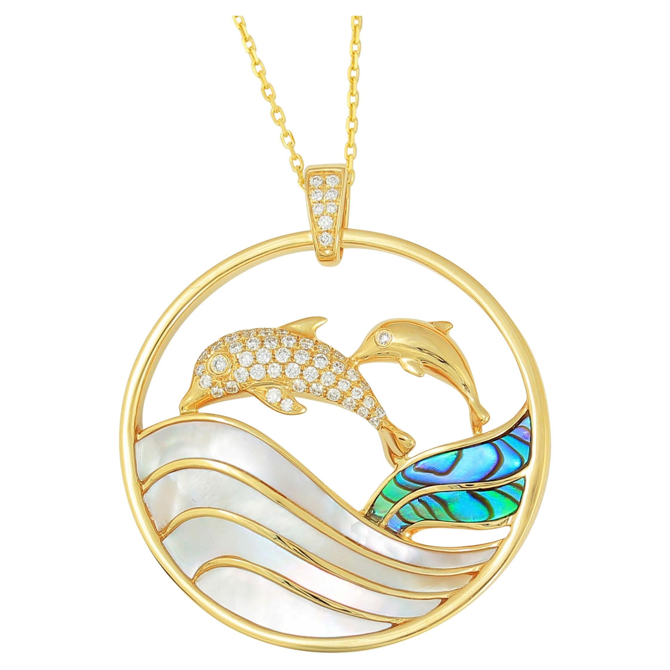 Frederic Sage Large “Dolphin” Pendant