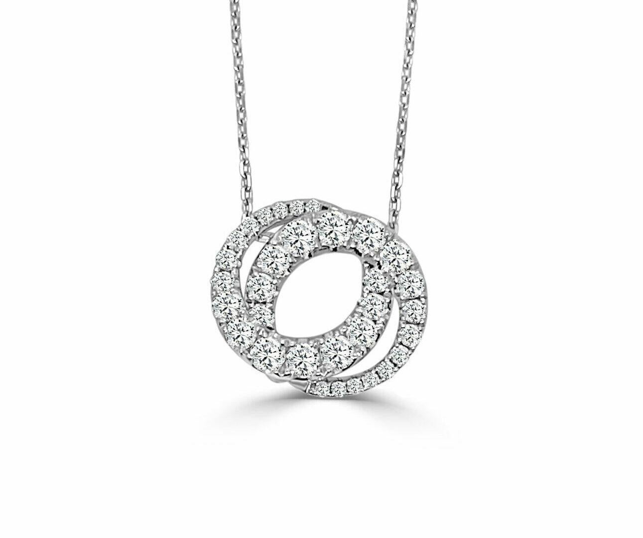 Frederic Sage Medium All Diamond Love Halo Pendant In New Condition For Sale In Great Neck, NY