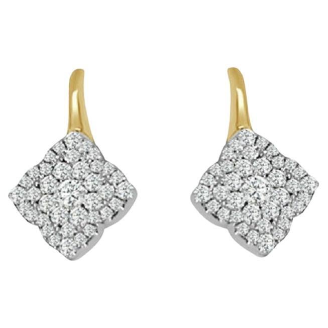Frederic Sage Medium Fleur D’Amour Diamond Earrings For Sale