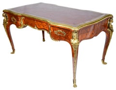 Frederic Schmit, Paris, Large Louis XVI Style Bureau Plat, 19th Century