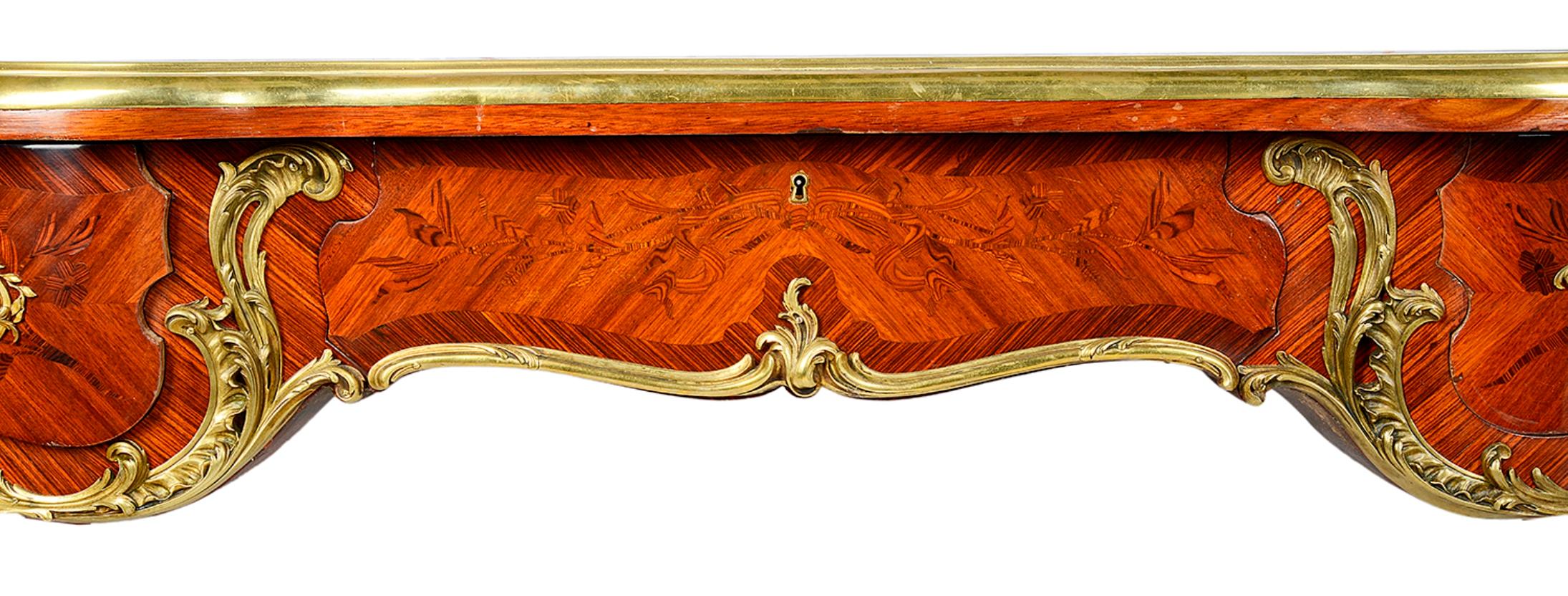 Frederic Schmit, Paris, Large Louis XVI Style Bureau Plat, 19th Century In Good Condition For Sale In Brighton, Sussex