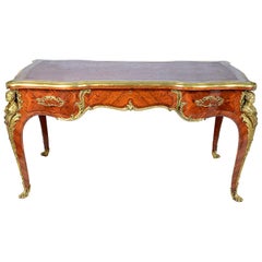Frederic Schmit, Paris, Large Louis XVI Style Bureau Plat, 19th Century