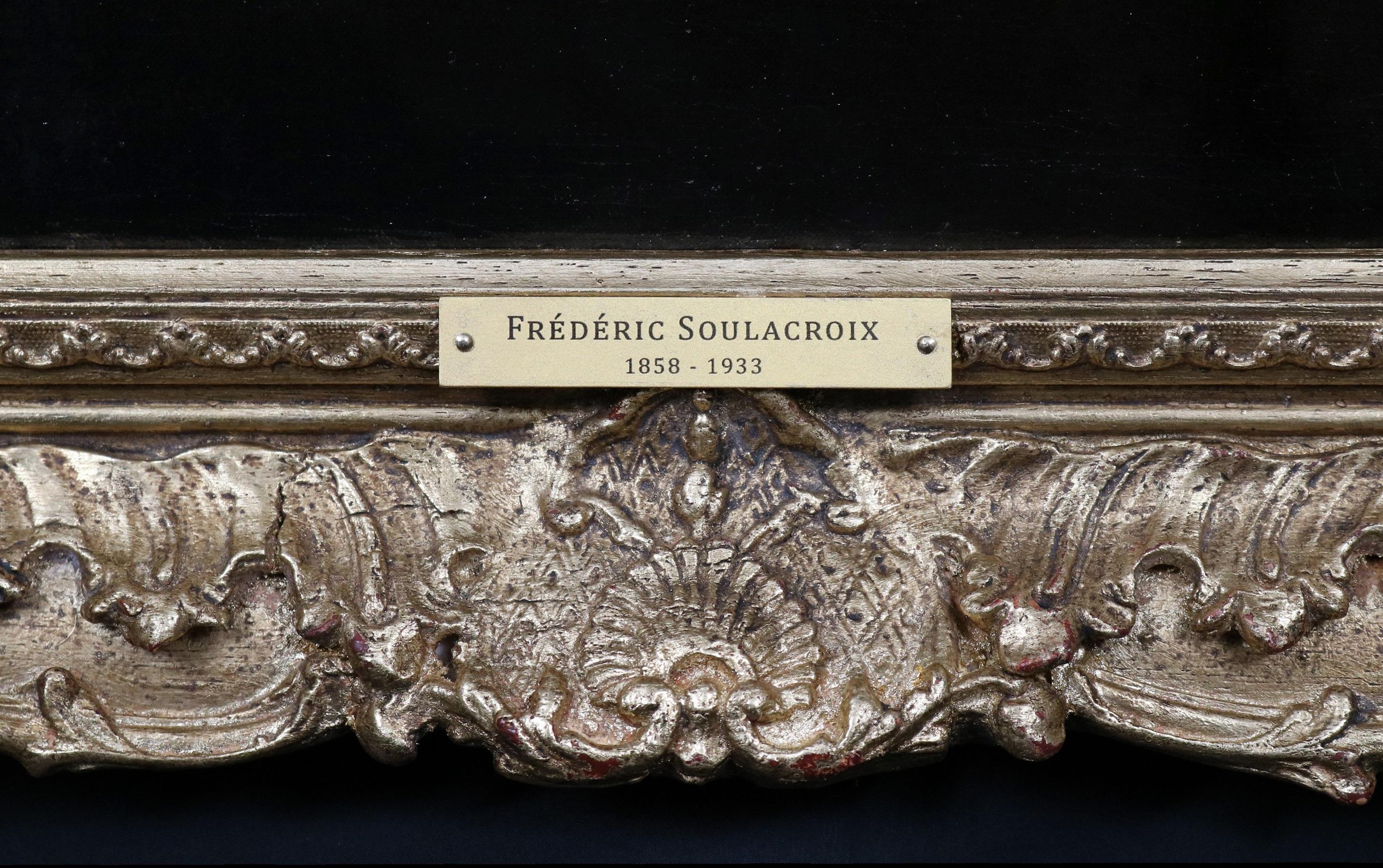 Frédéric Soulacroix - 19. Jahrhundert Ölgemälde Self-Portrait eines französischen Künstlers im Angebot 8