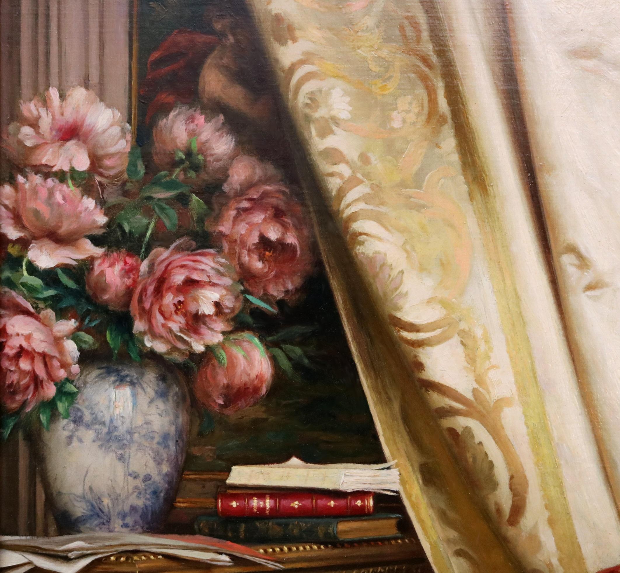 Regina dei Fiori - Ritratto di bellezza italiana della società di pittura ad olio del XIX secolo 3