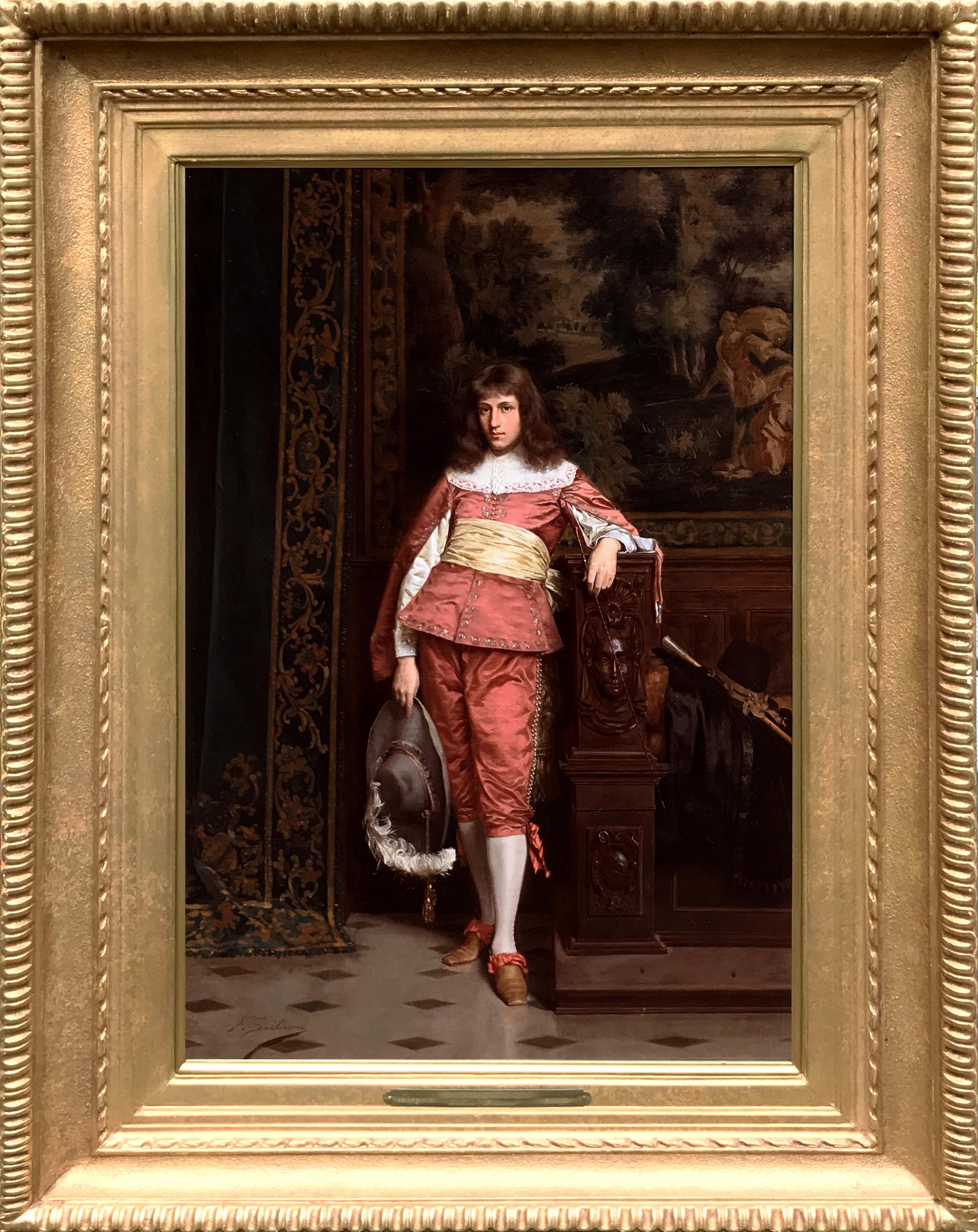 Portrait Painting di Frédéric Soulacroix - Il bel nobile