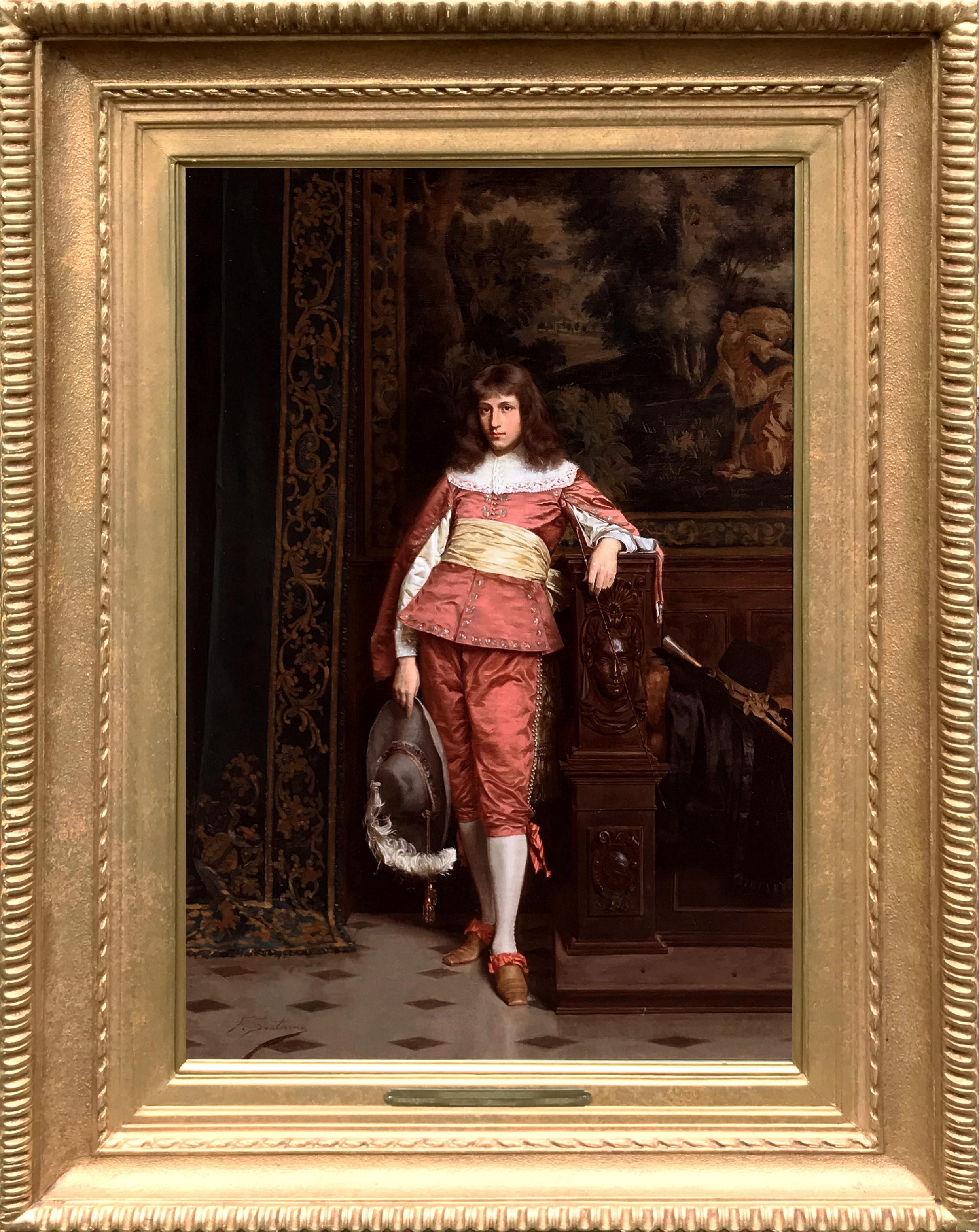 Frédéric Soulacroix Portrait Painting - The Handsome Nobleman