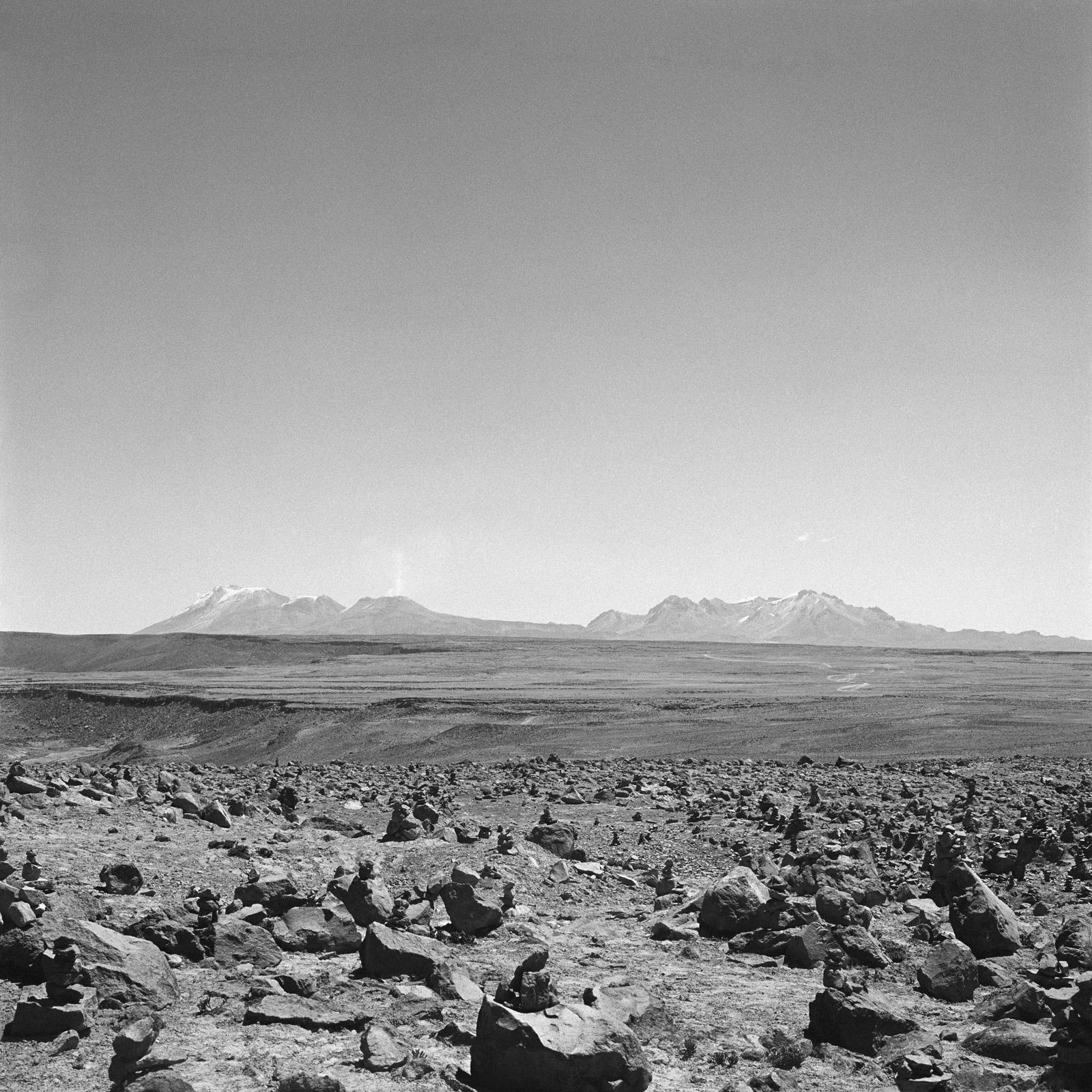 Edition of 7. Signed.
Series, Études Topographiques, In Other Worlds

Tougas took the photograph on his Hasselblad 500CM - a medium format camera - and used a black and white film. The negative was scanned using a drum scanner. The resulting