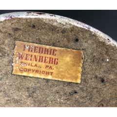 Frederic Weinberg Bucking Zebra Table Lamp Set, Midcentury, Signed