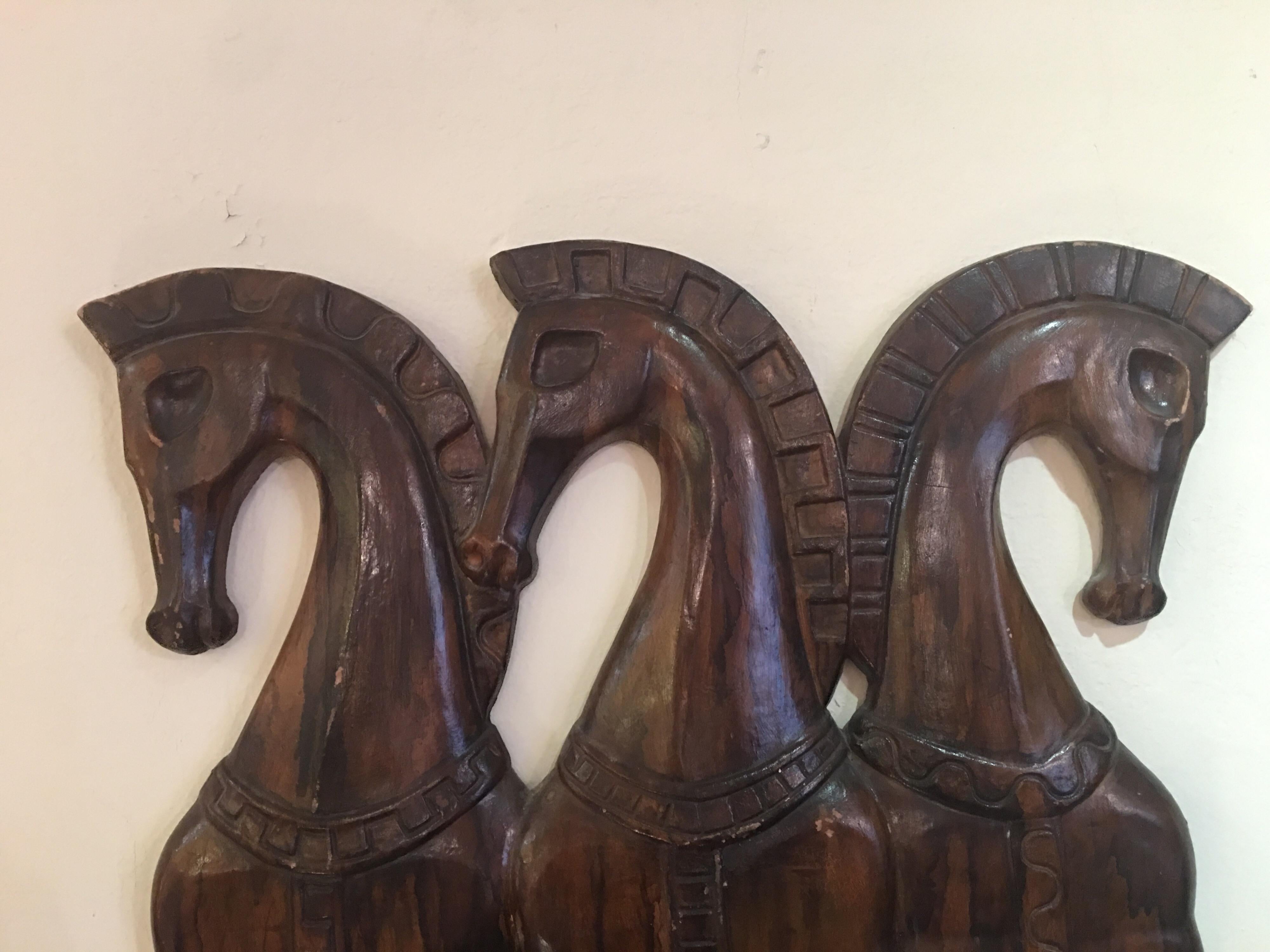 horse wall sculptures