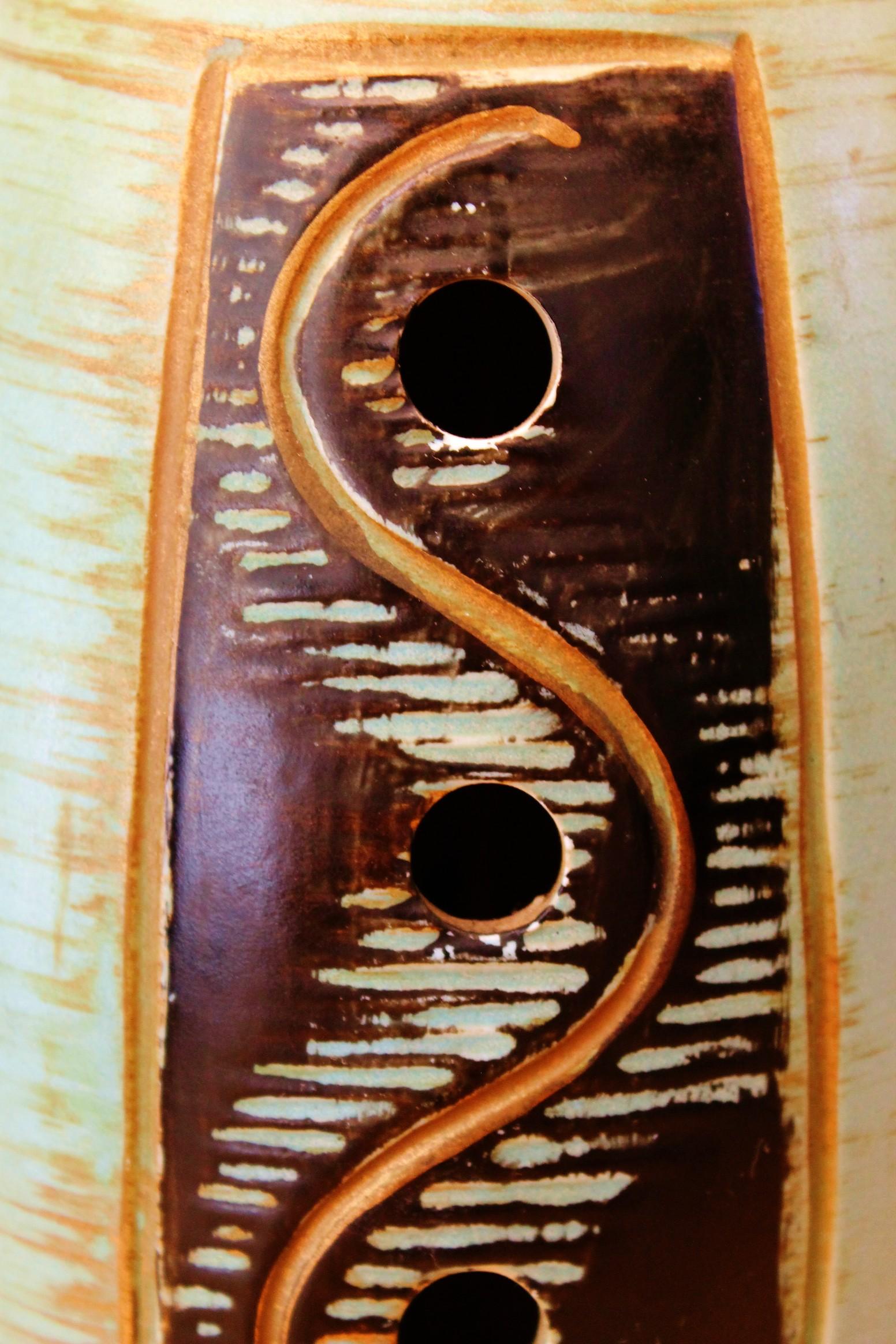 Fatto a mano Lampada da tavolo d'arte astratta Frederic Weinberg Modern Mid Century Modern mcm 1950s Aqua in vendita