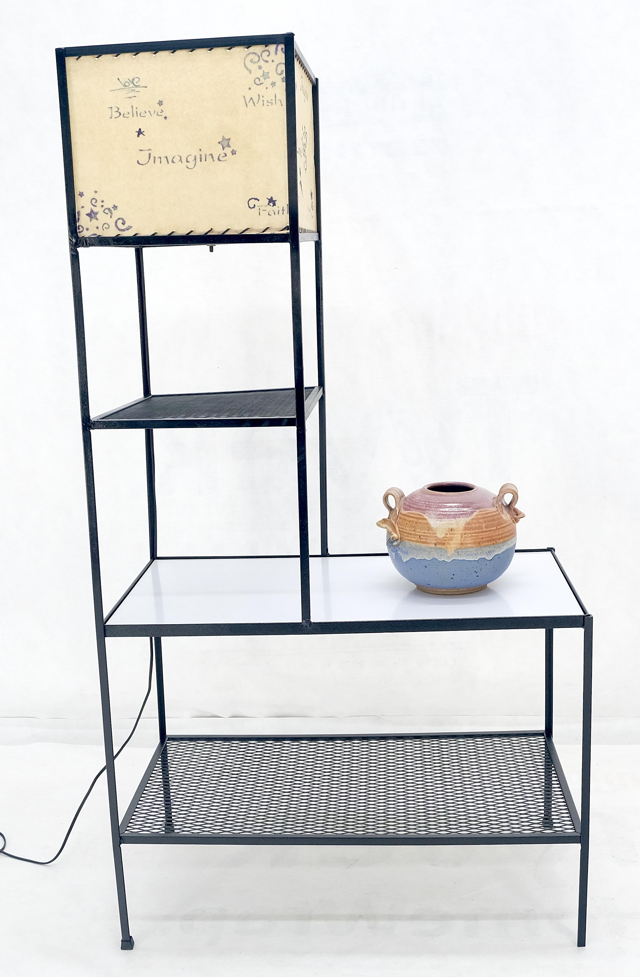 Frederic Weinberg Mid Century Modern Etagere Shelving Unit Floor Lamp MINT! For Sale 4