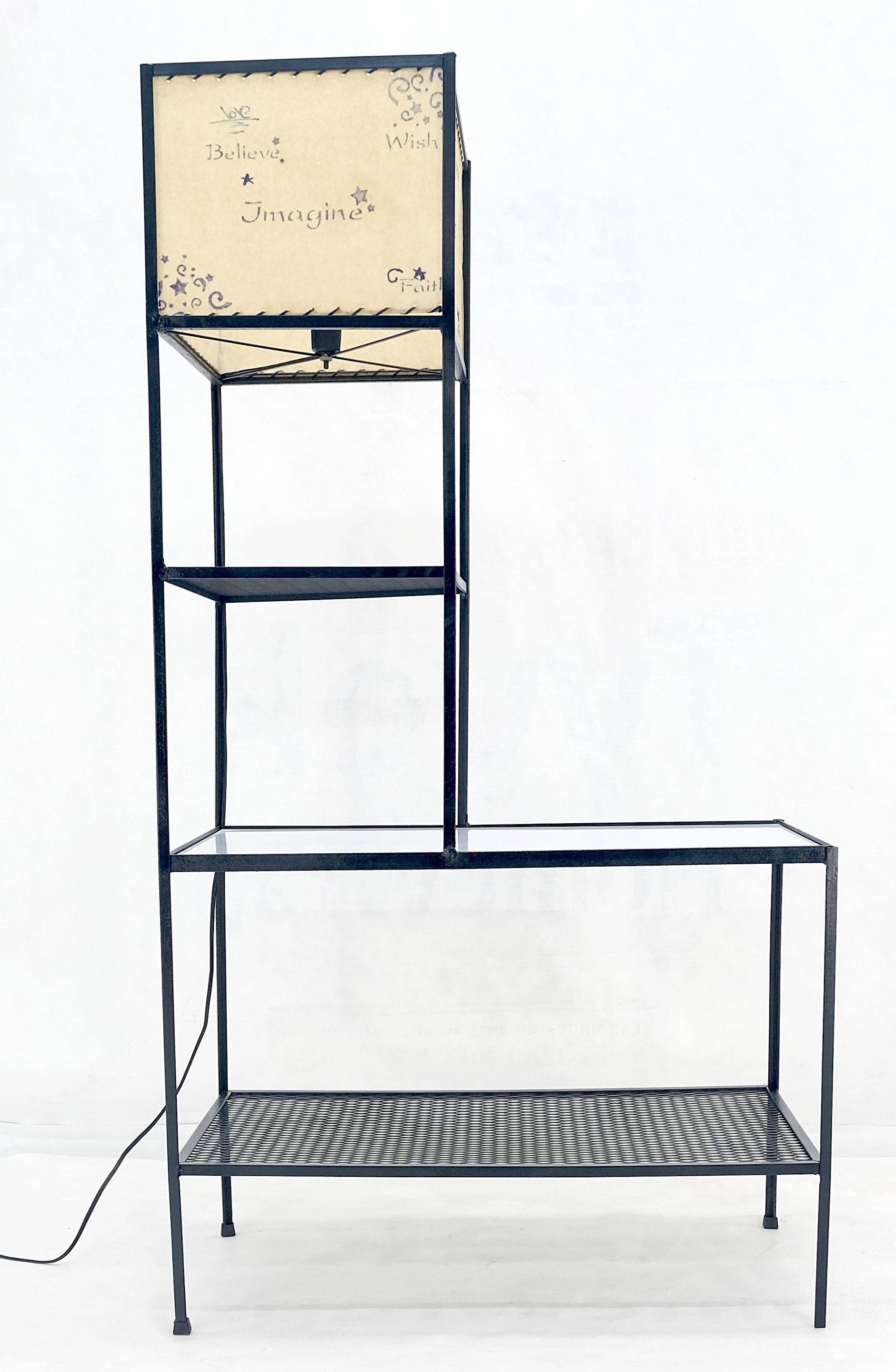 Frederic Weinberg Mid Century Modern Etagere Shelving Unit Floor Lamp MINT! For Sale 11