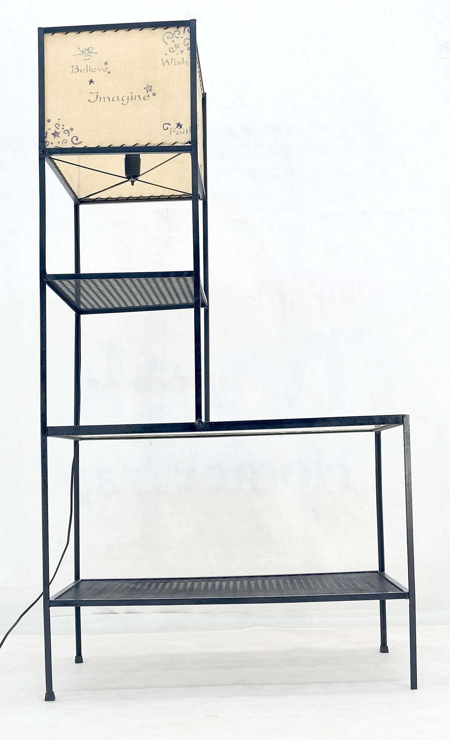 Frederic Weinberg Mid Century Modern Etagere Shelving Unit Floor Lamp MINT! For Sale 12