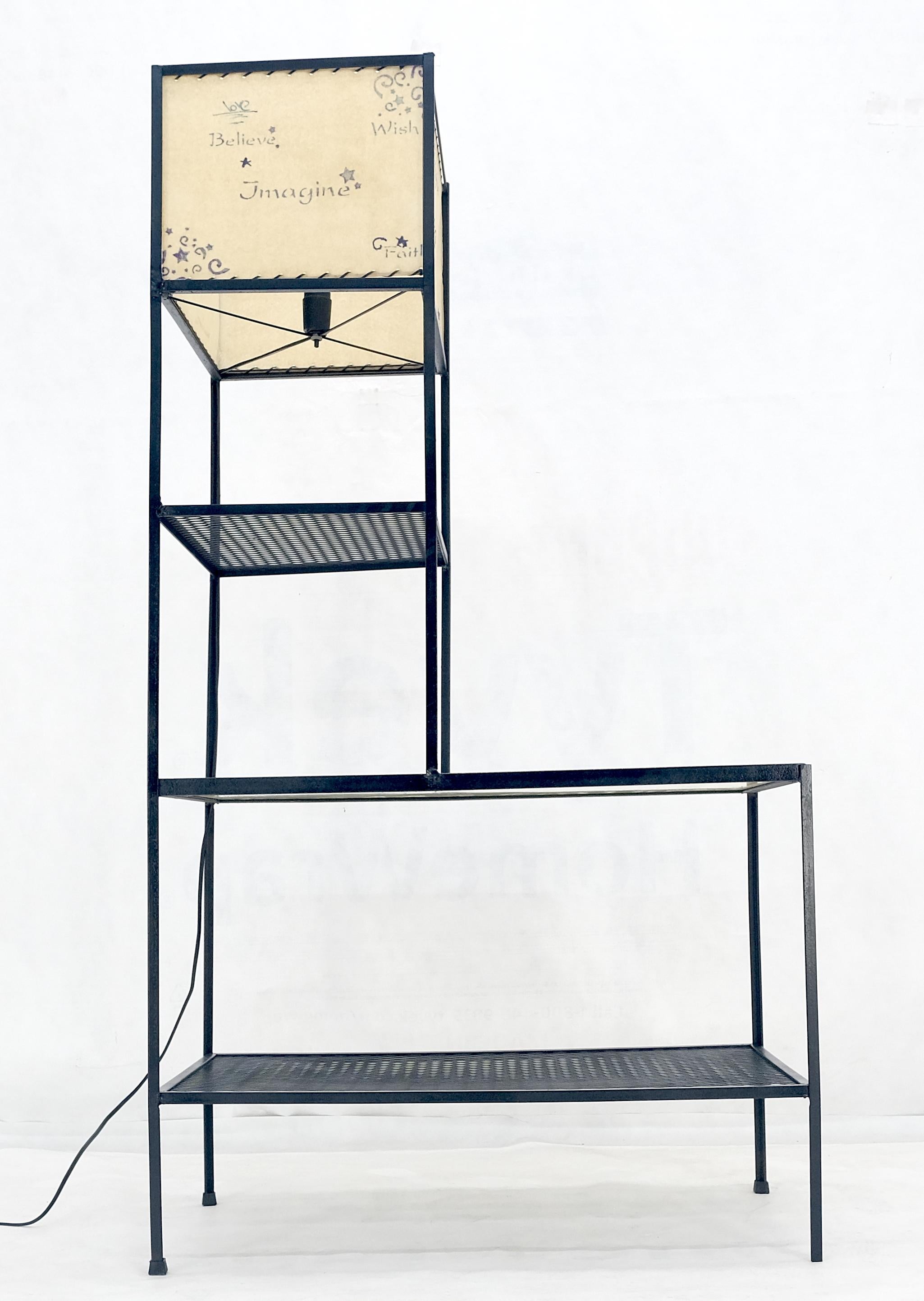 Frederic Weinberg Mid Century Modern Etagere Shelving Unit Floor Lamp MINT! For Sale 13