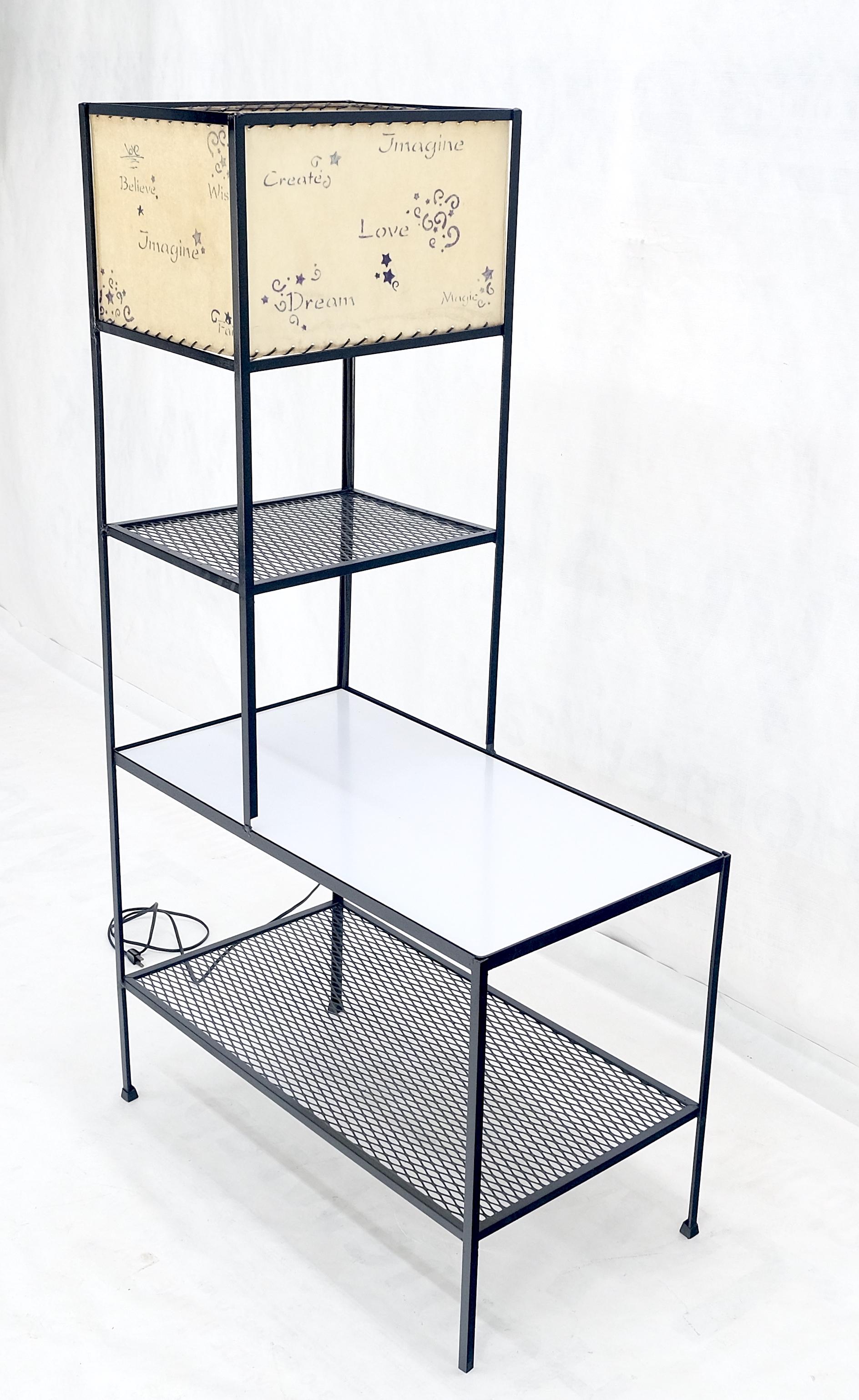 Frederic Weinberg Mid Century Modern Etagere Shelving Unit Floor Lamp MINT! In Good Condition For Sale In Rockaway, NJ