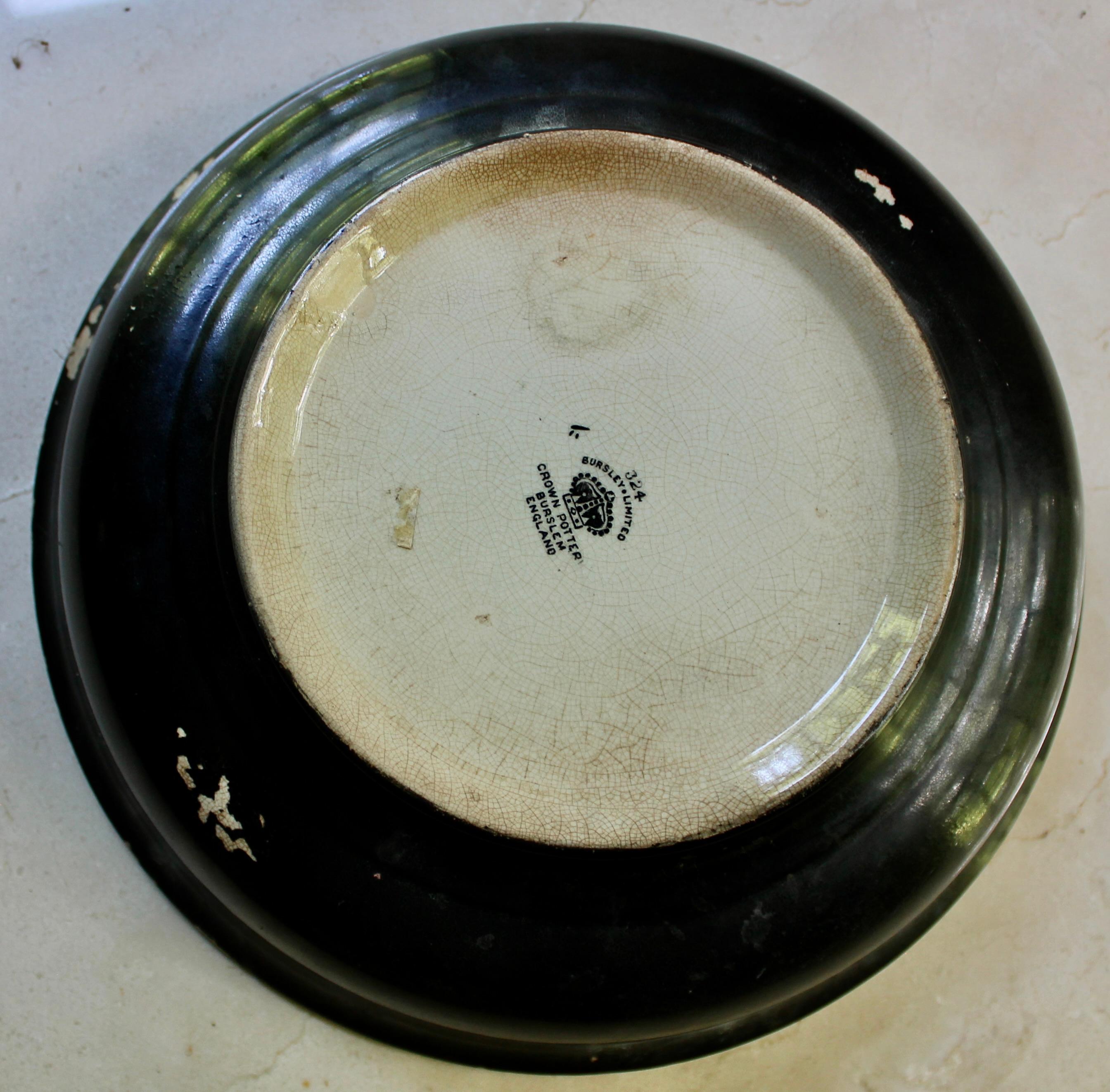 Frederich Hurten Rhead 'Tubelined' Töpferei Bursley Ware, Art Deco Handbemalt B im Angebot 1