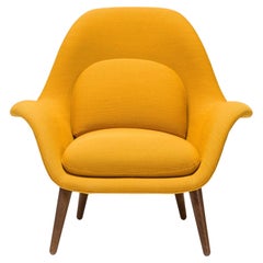 Light Yellow Fabric Swoon Loungesessel Fredericia by Space Copenhagen, 2021