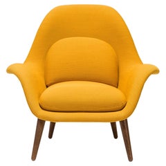 Fauteuil de salon en tissu jaune clair Fredericia par Space Copenhagen, 2021