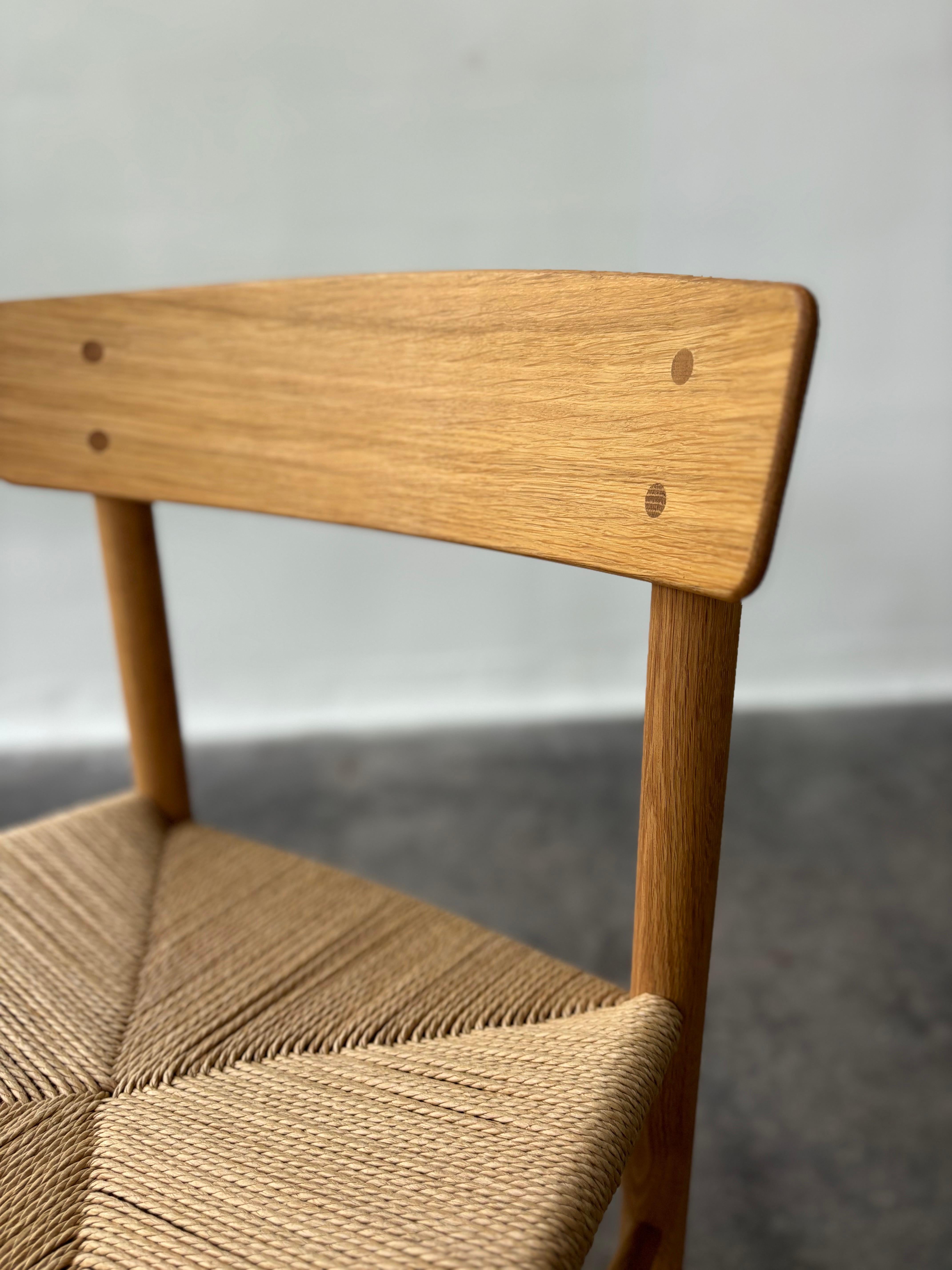 Hand-Crafted Fredericia J39 Chair, Original Design produced in Denmark 2023