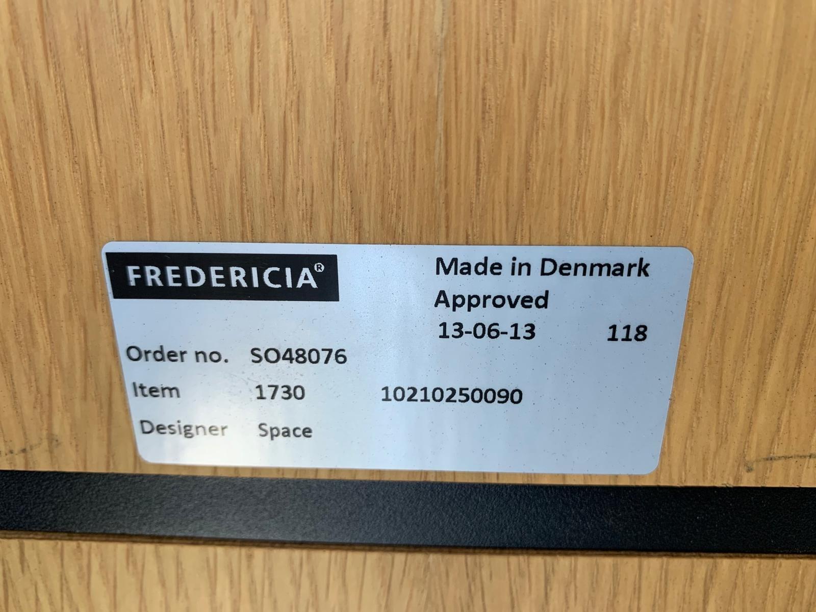 Fredericia “Spine” Counter Bar Stools - Set of 6 - In Brown Leather For Sale 8