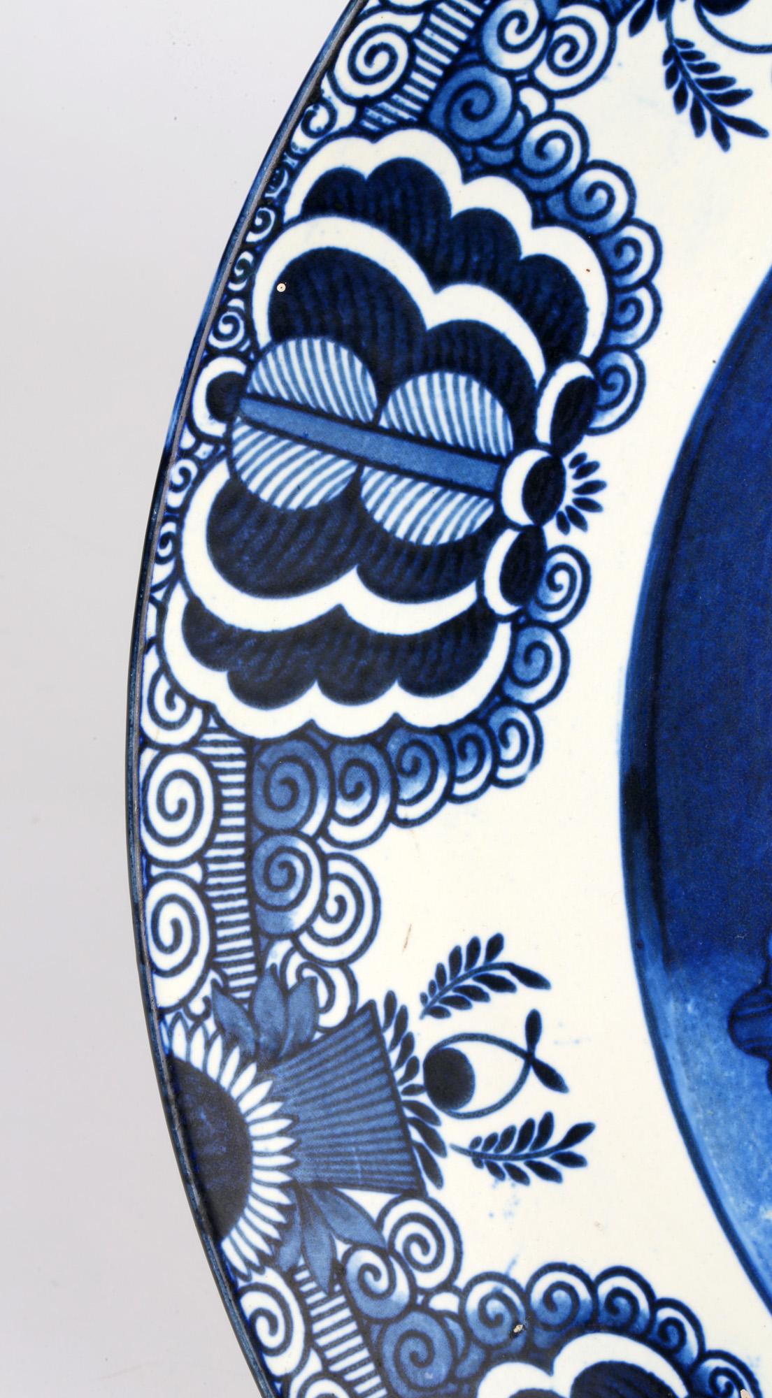 Frederick Alfred Rhead Art Nouveau Pottery Mikado Pattern Charger 7