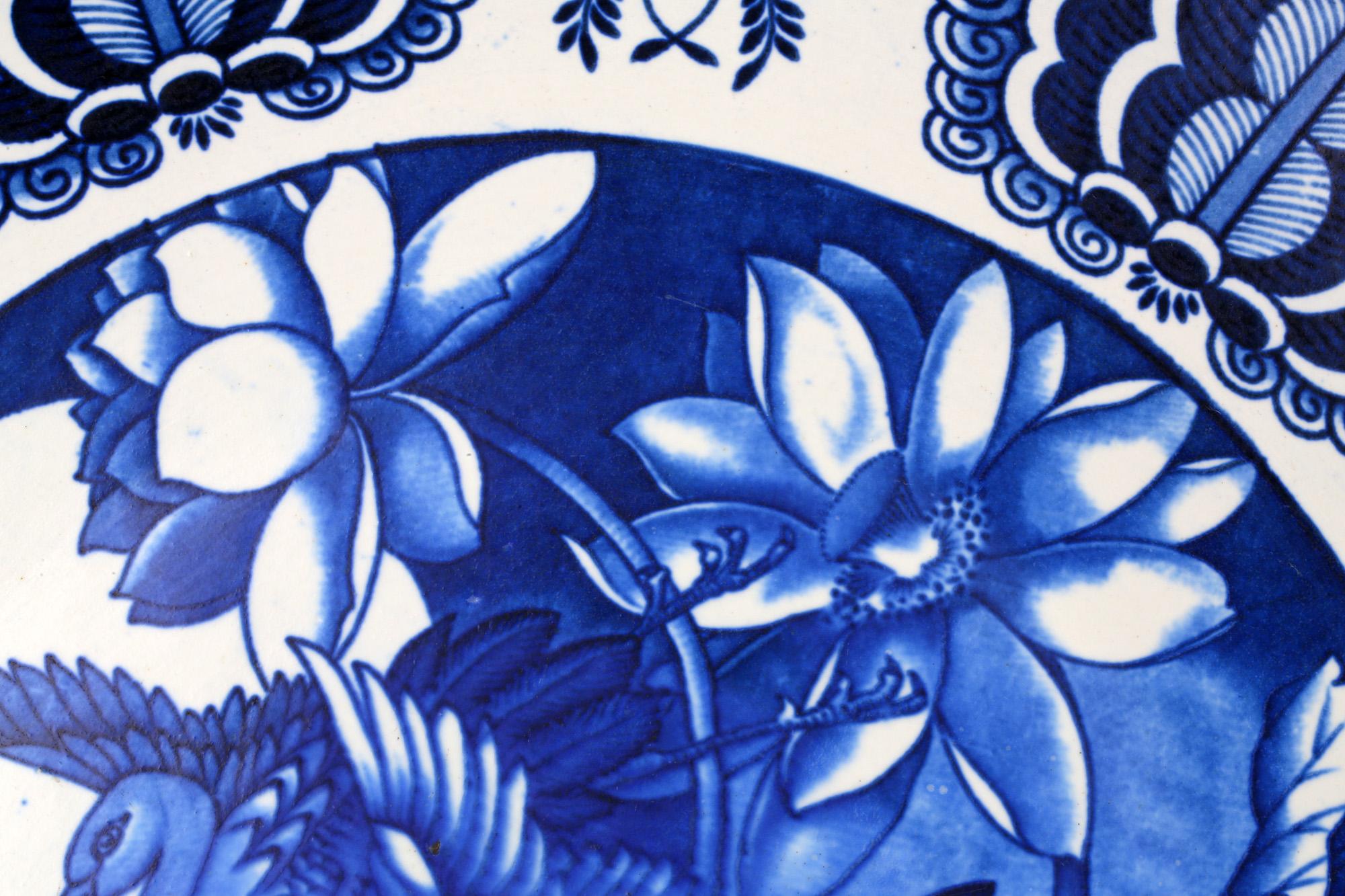 Frederick Alfred Rhead Art Nouveau Pottery Mikado Pattern Charger 8