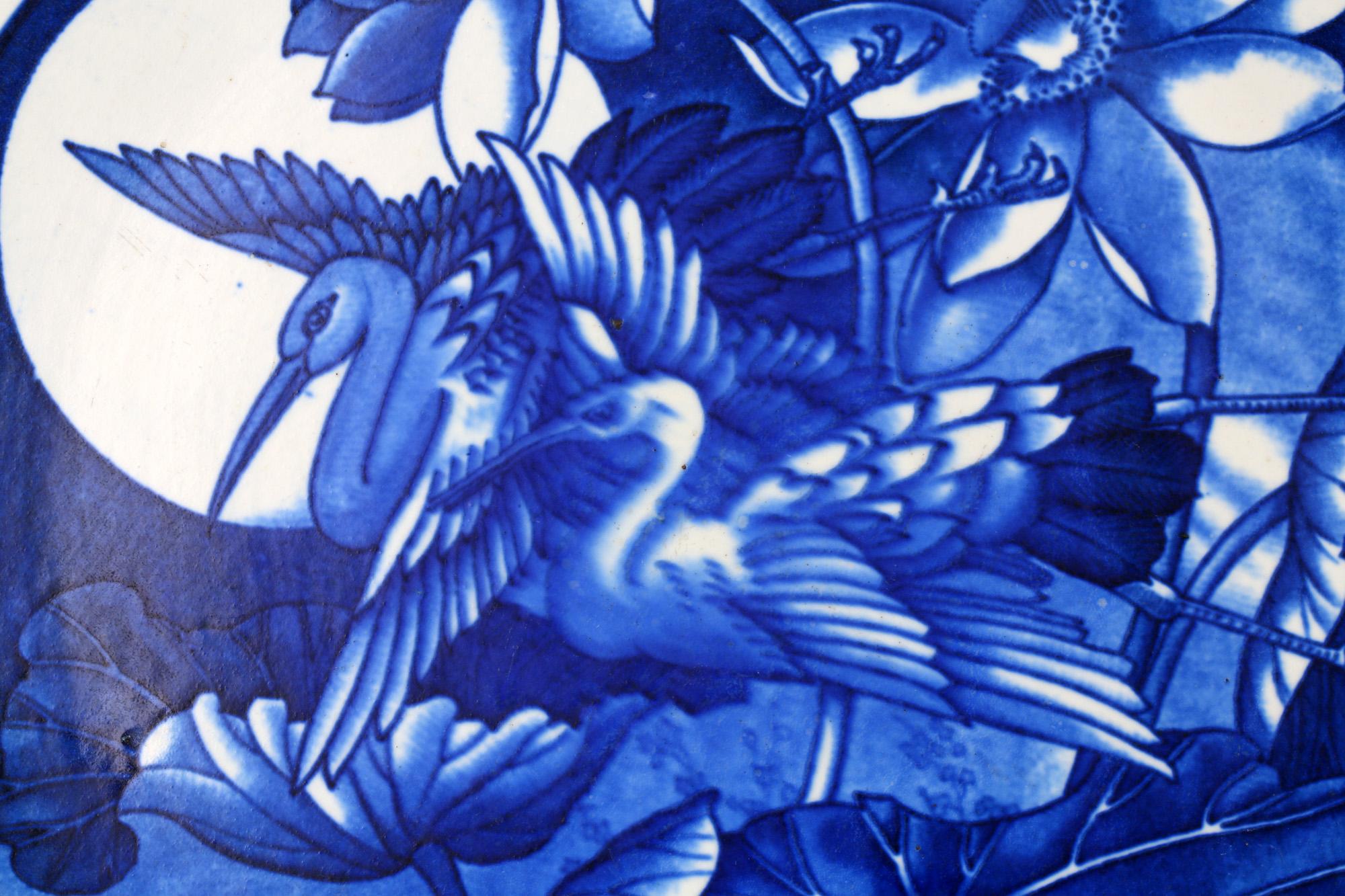 Frederick Alfred Rhead Art Nouveau Pottery Mikado Pattern Charger 2
