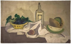 Czech French Fauvist Oil Painting Still Life with Melons Frederick Serger