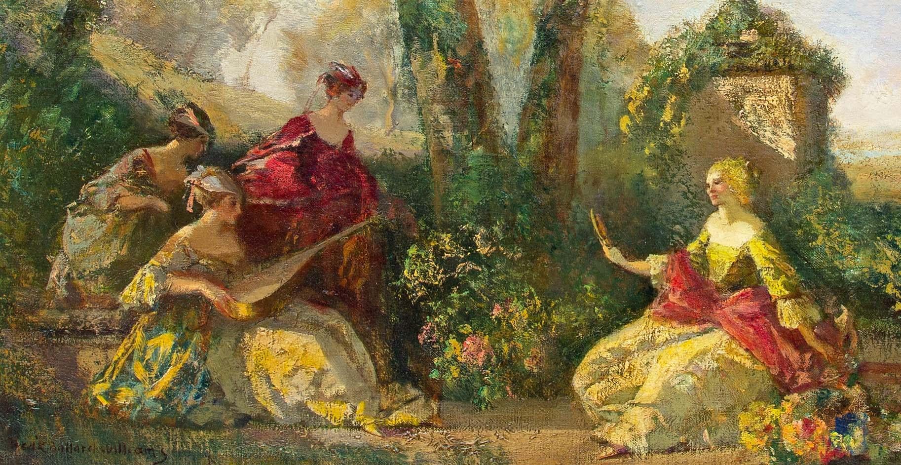 rococo garden painting