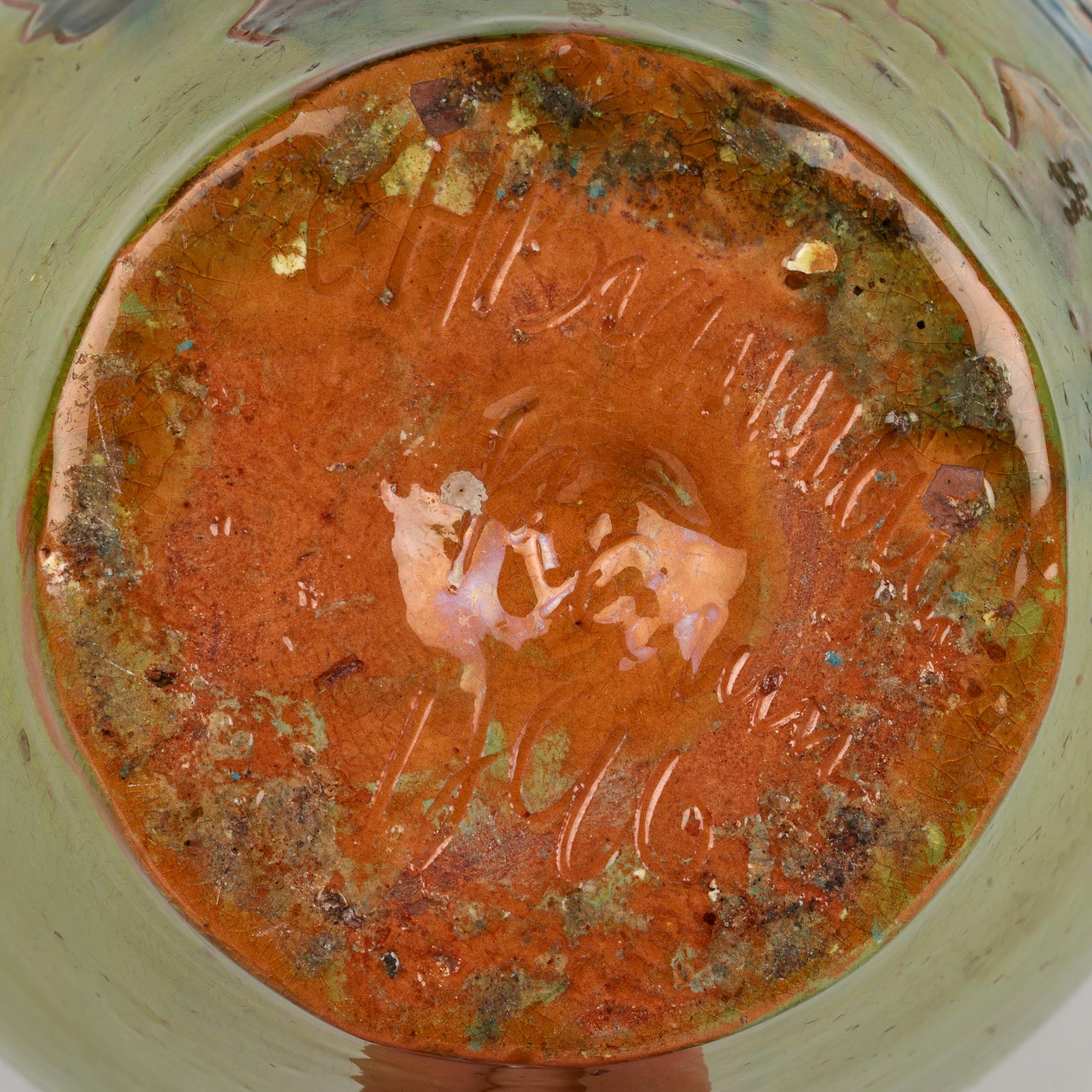 Pichet à poisson en poterie d'art Frederick Braddon pour Charles Brannam 1896 en vente 11