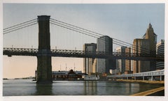 Pont de Brooklyn, sérigraphie photoréaliste de Frederick Brosen