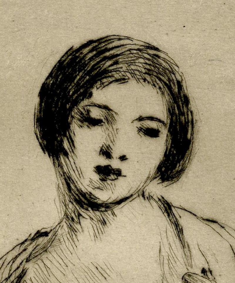 Nu féminin debout - Print de Frederick Carl Frieseke