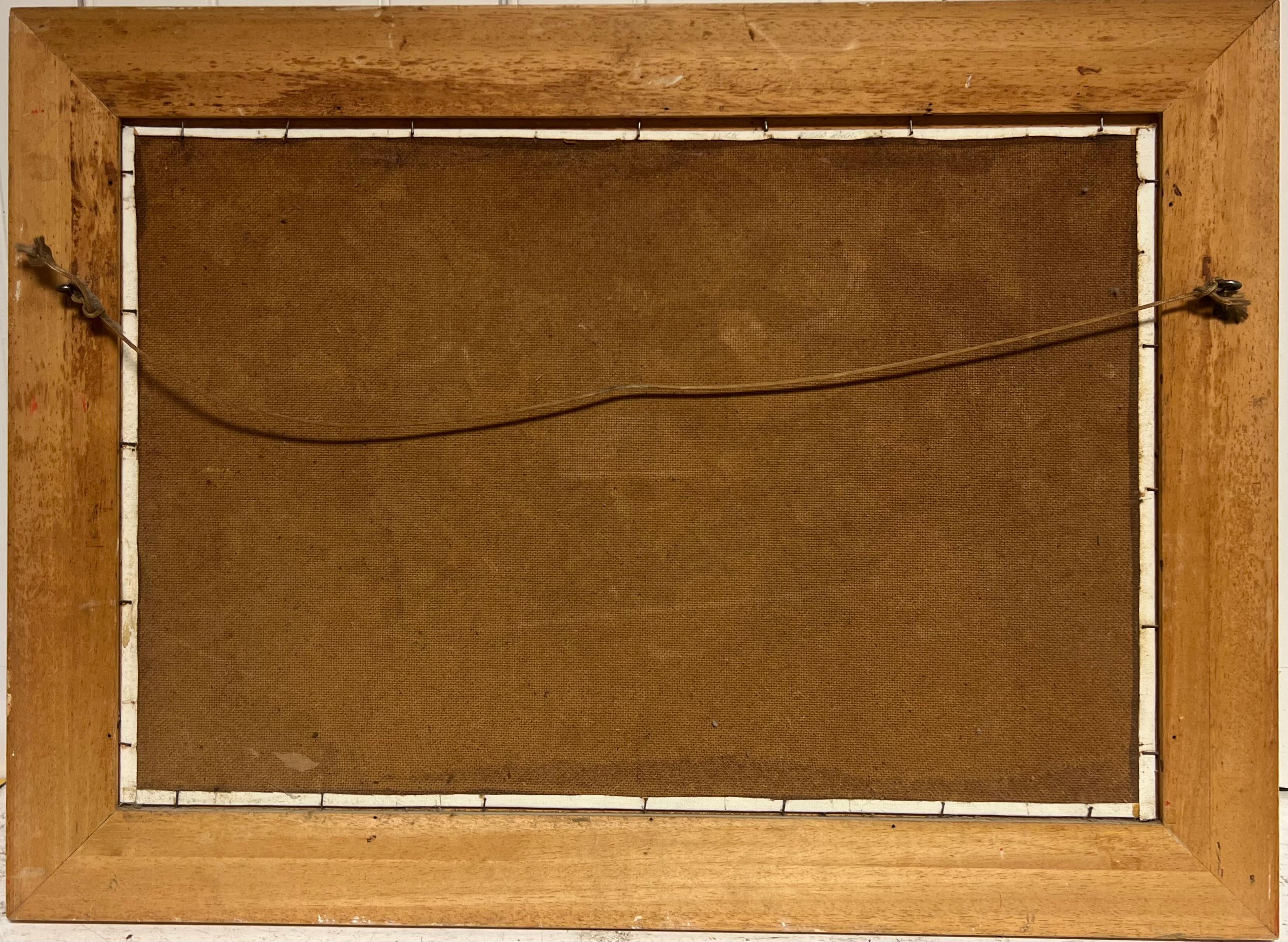 Grande pittura ad olio firmata sulla spiaggia sabbiosa costiera britannica, artista quotato in vendita 7