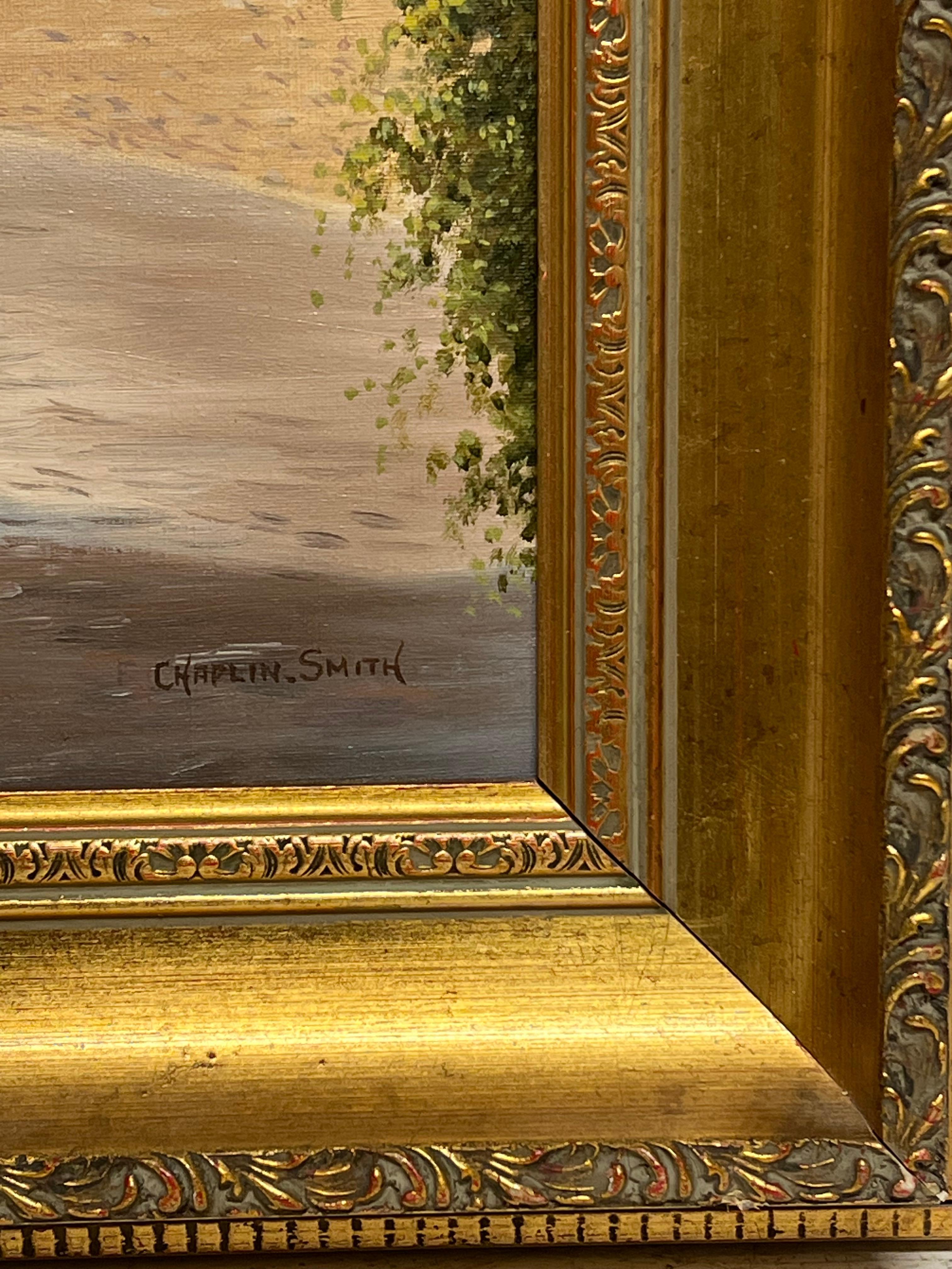 Grande pittura ad olio firmata sulla spiaggia sabbiosa costiera britannica, artista quotato in vendita 3