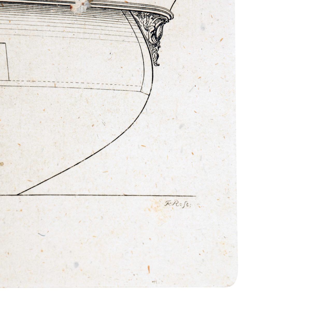 Frederick Chapman: ‘Naval Architecture War Vessels’, circa 1770 For Sale 7