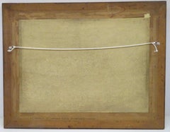 Quadro ad olio originale del 1940 con cavalli stilizzati, quotato da un pittore inglese