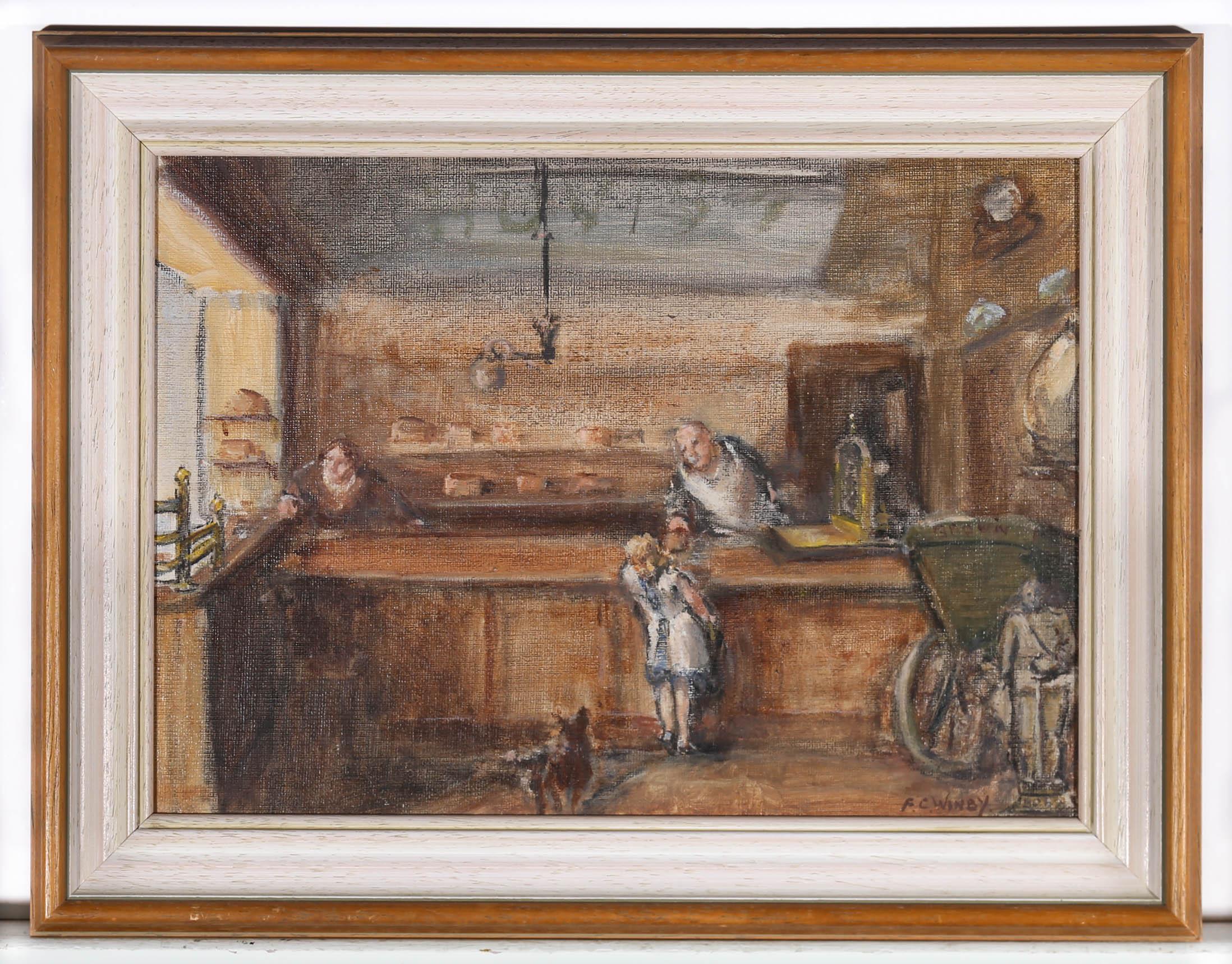 Frederick Charles Winby (1875-1959)  Gerahmtes lgemlde, The Bakery, Mitte des 20. Jahrhunderts 1