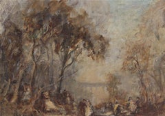 Frederick Charles Winby (1875-1959) - Framed Oil, Embracing in the Woods