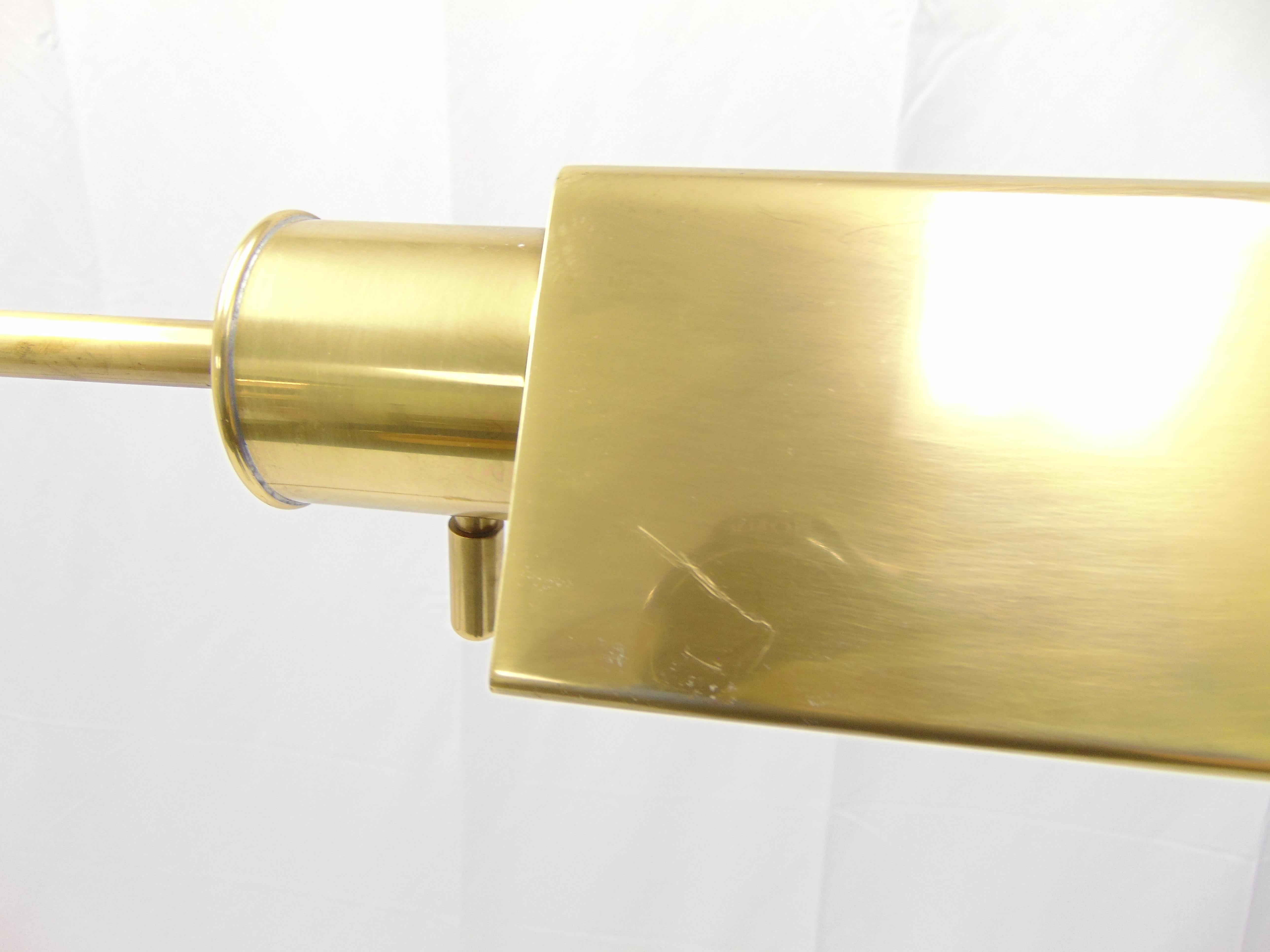 Frederick Cooper Adjustable Vintage Brass Floor Lamp For Sale 6