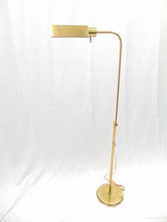 Frederick Cooper Adjustable Vintage Brass Floor Lamp