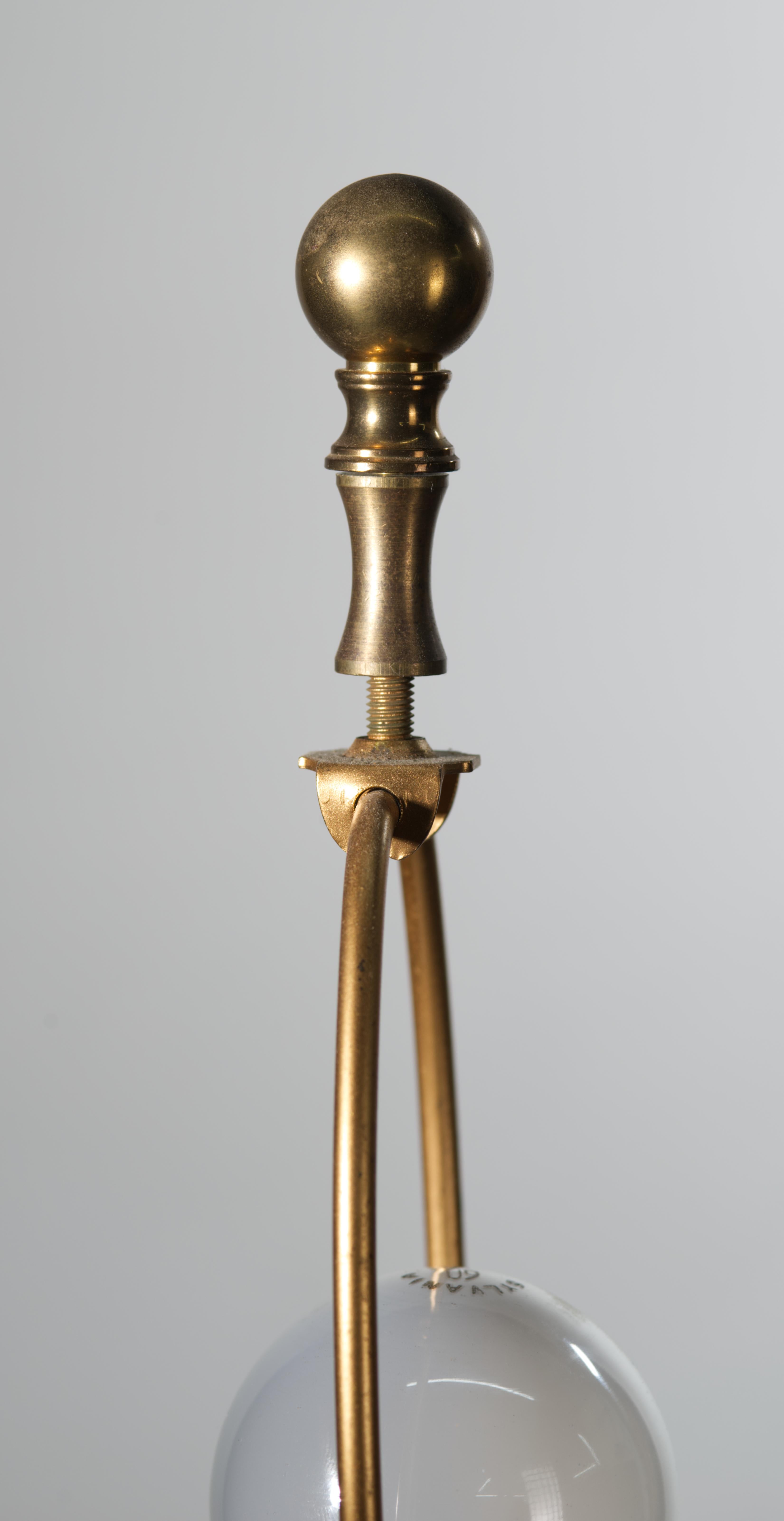 Frederick Cooper Brass Swing Arm Floor Lamp, Signed For Sale 6
