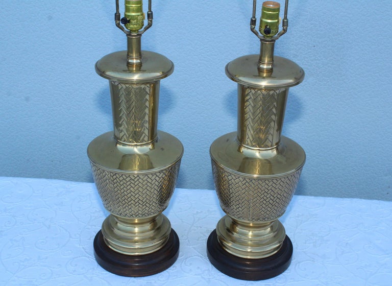 Frederick Cooper Brass Table Lamps For Sale 2