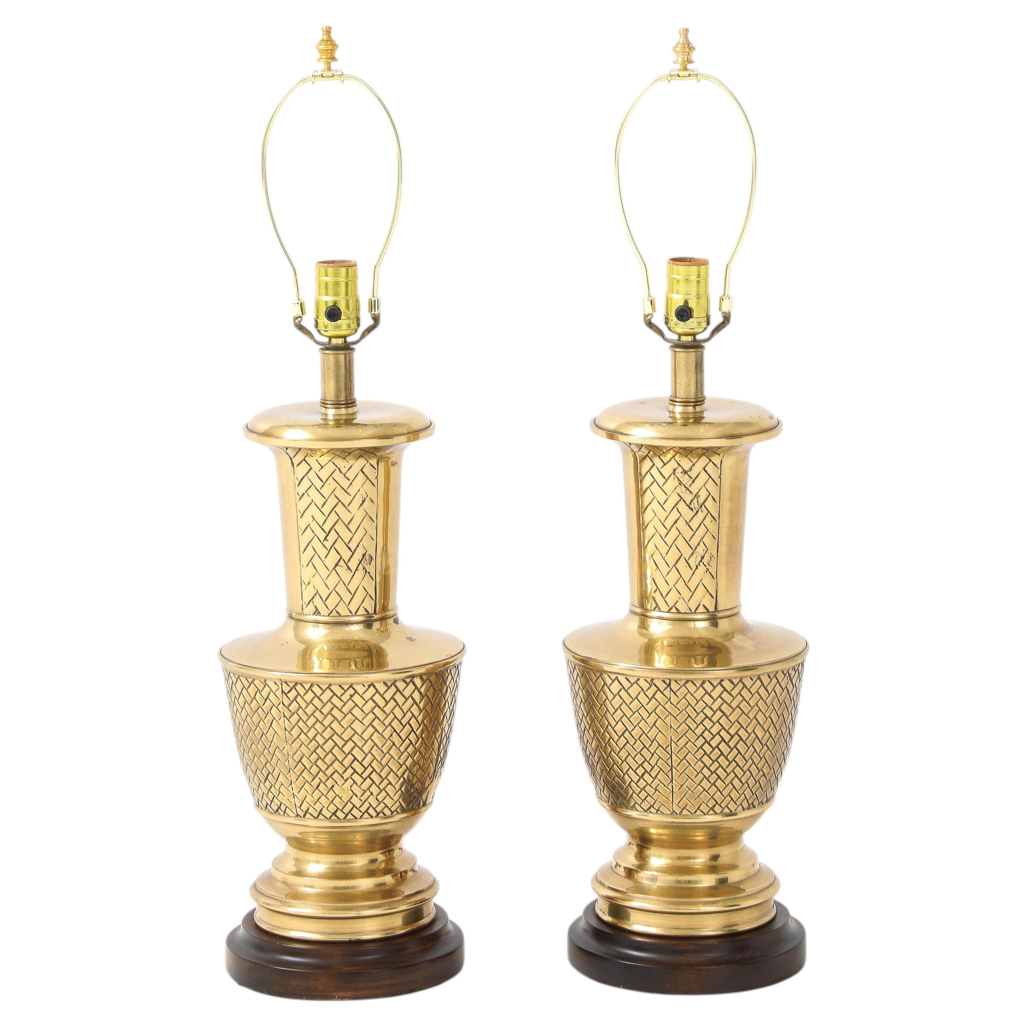 Frederick Cooper Brass Table Lamps For Sale