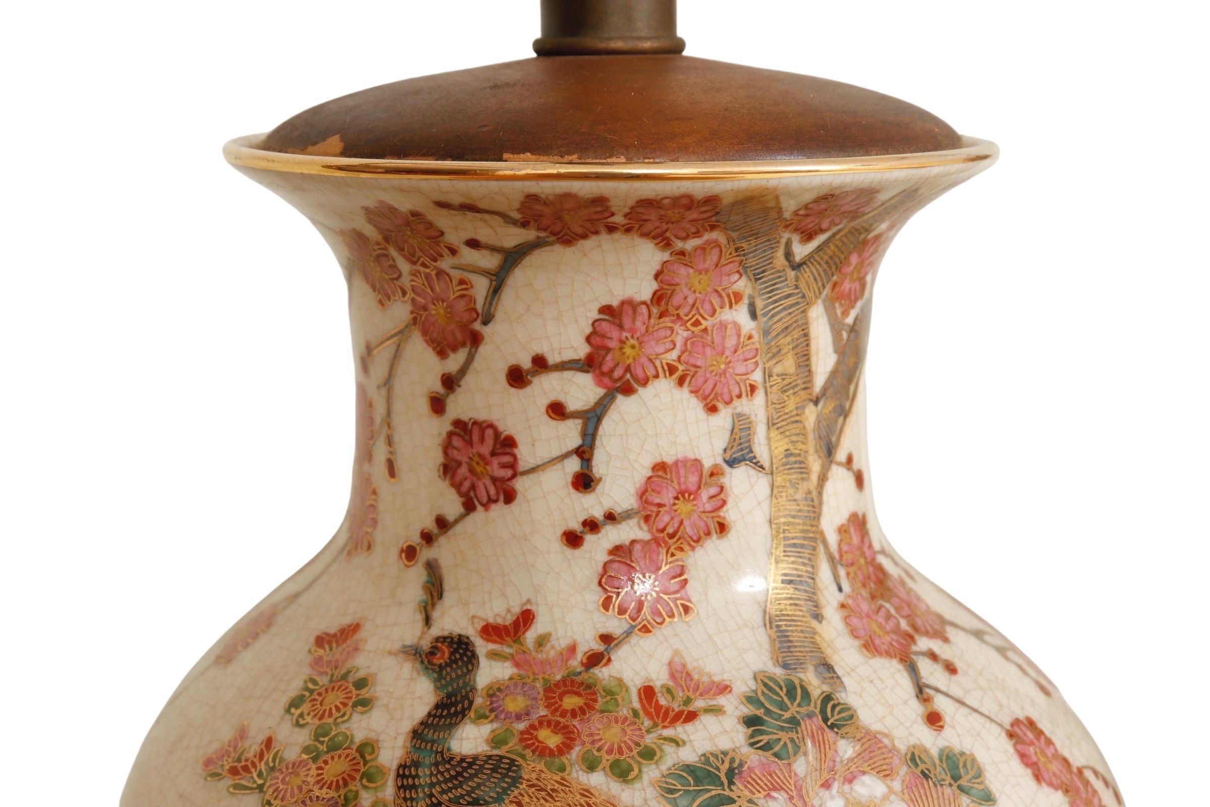 Frederick Cooper Chinoiserie Porcelain Table Lamps - a Pair In Good Condition In Bradenton, FL