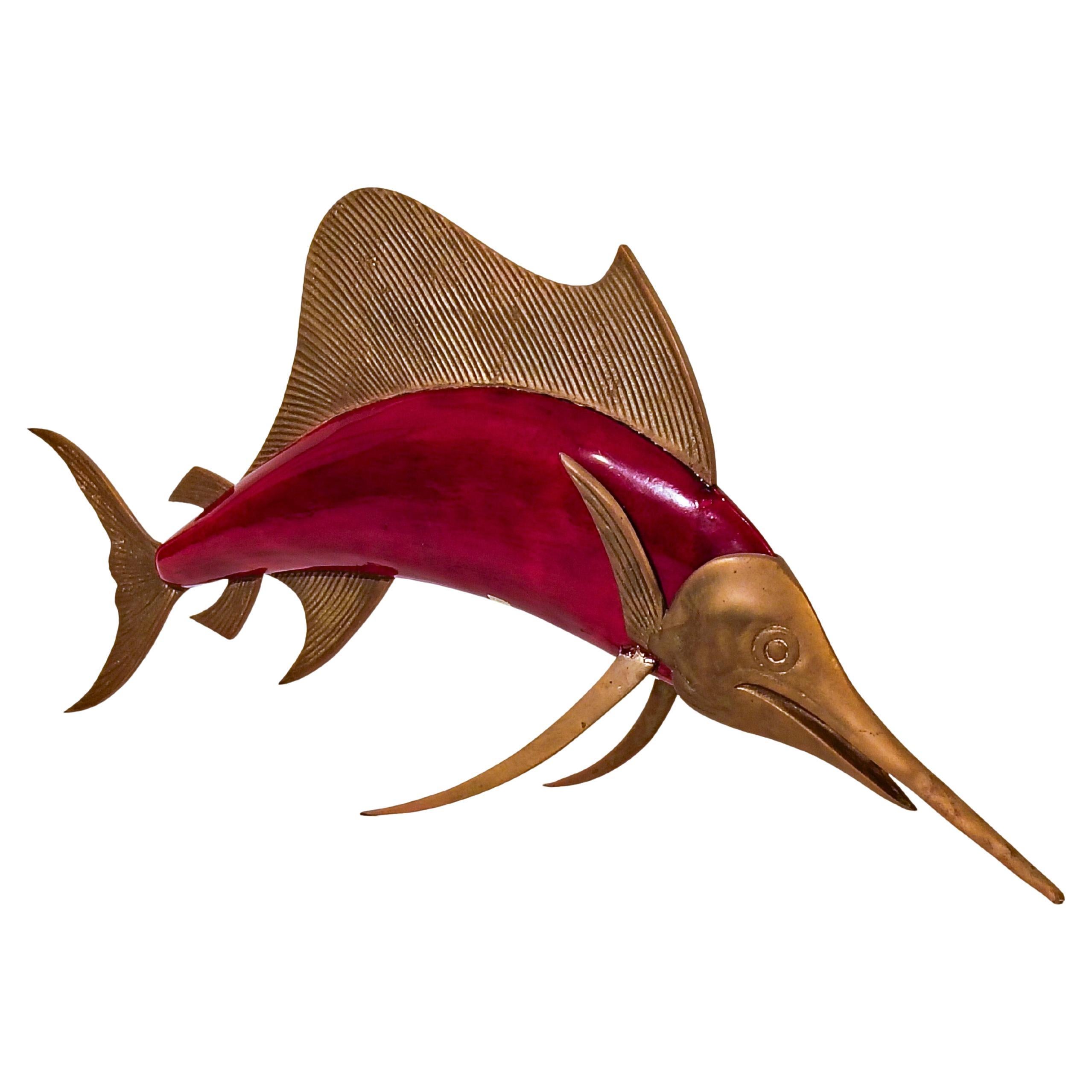 Frederick Cooper. Chinoiserie style marlin sculpture, US, 1960s