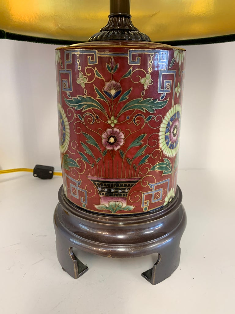 Frederick Cooper Cloisonné Lamp at 1stDibs