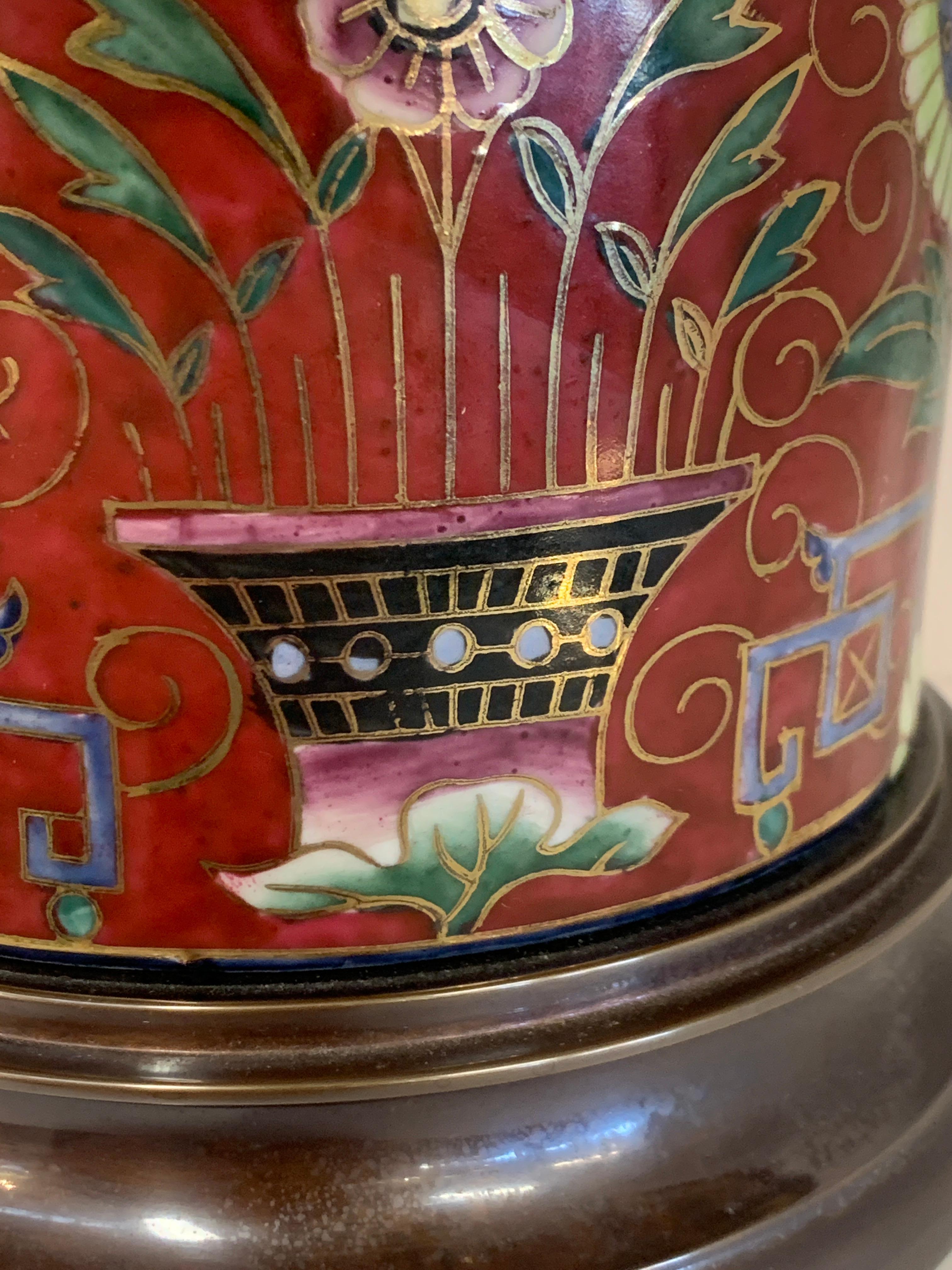 Frederick Cooper Cloisonné-Lampe 1