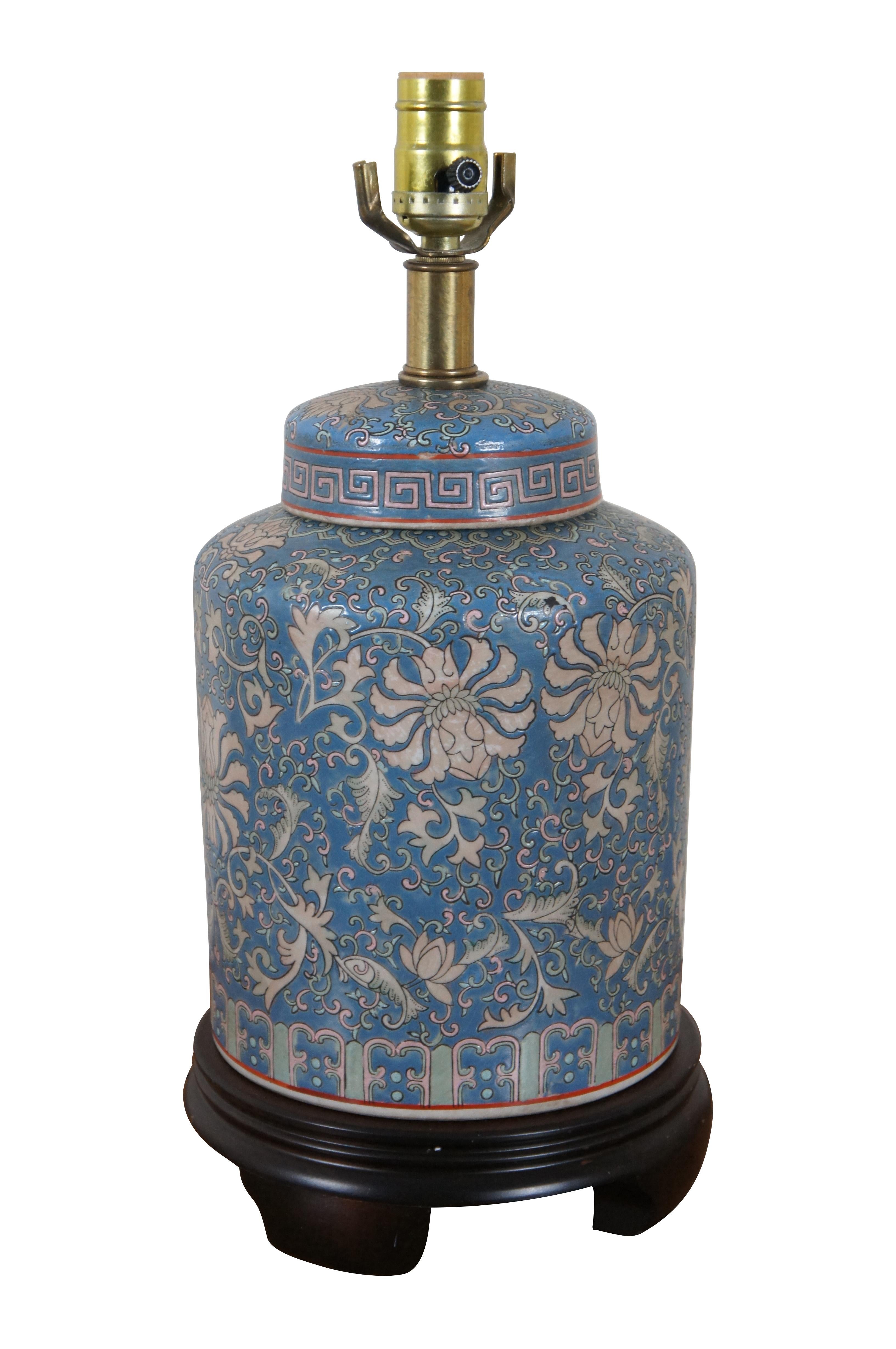 Frederick Cooper Famille Rose Chinoiserie Ginger Jar Tea Caddy Table