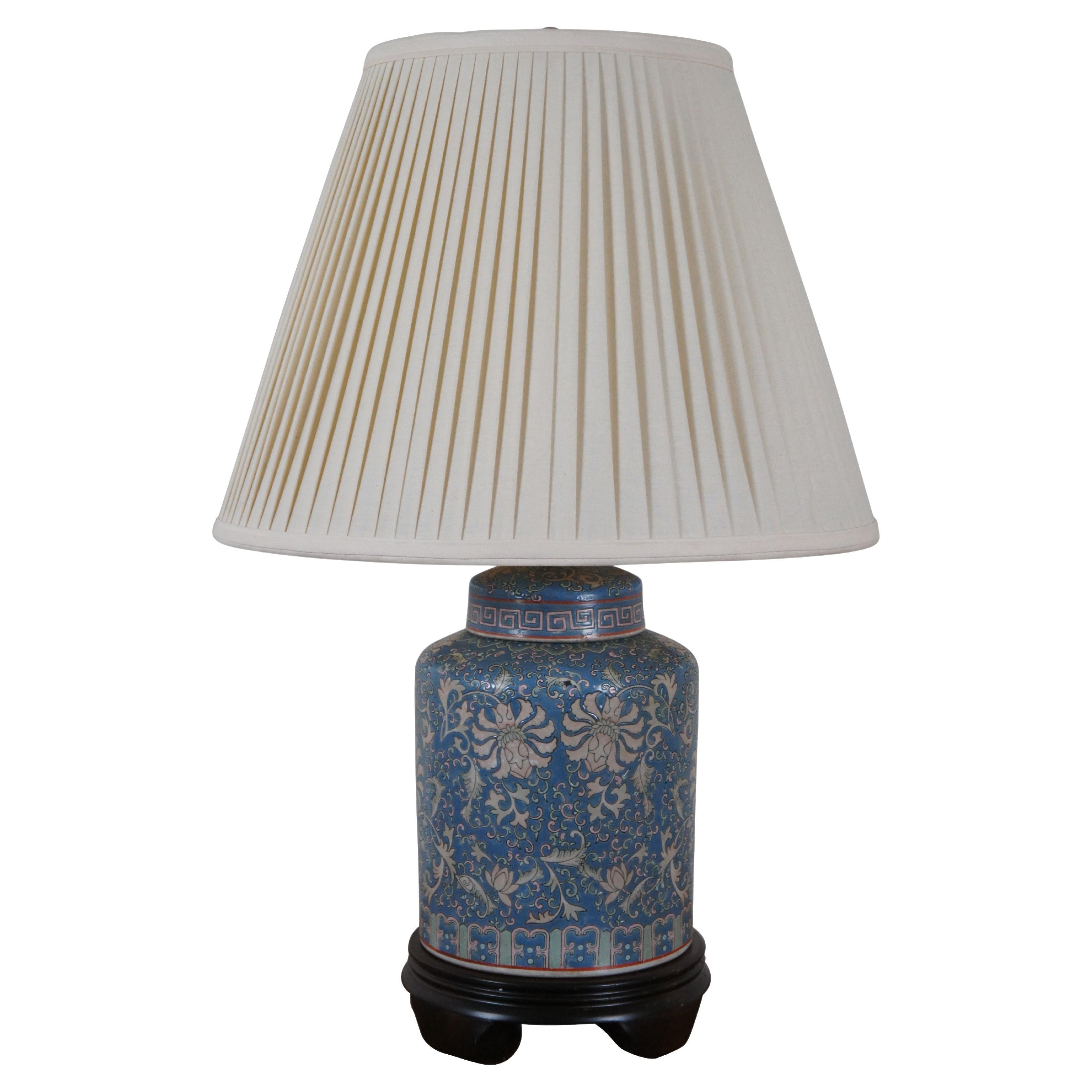 Frederick Cooper Famille Rose Chinoiserie Ginger Jar Tea Caddy Table