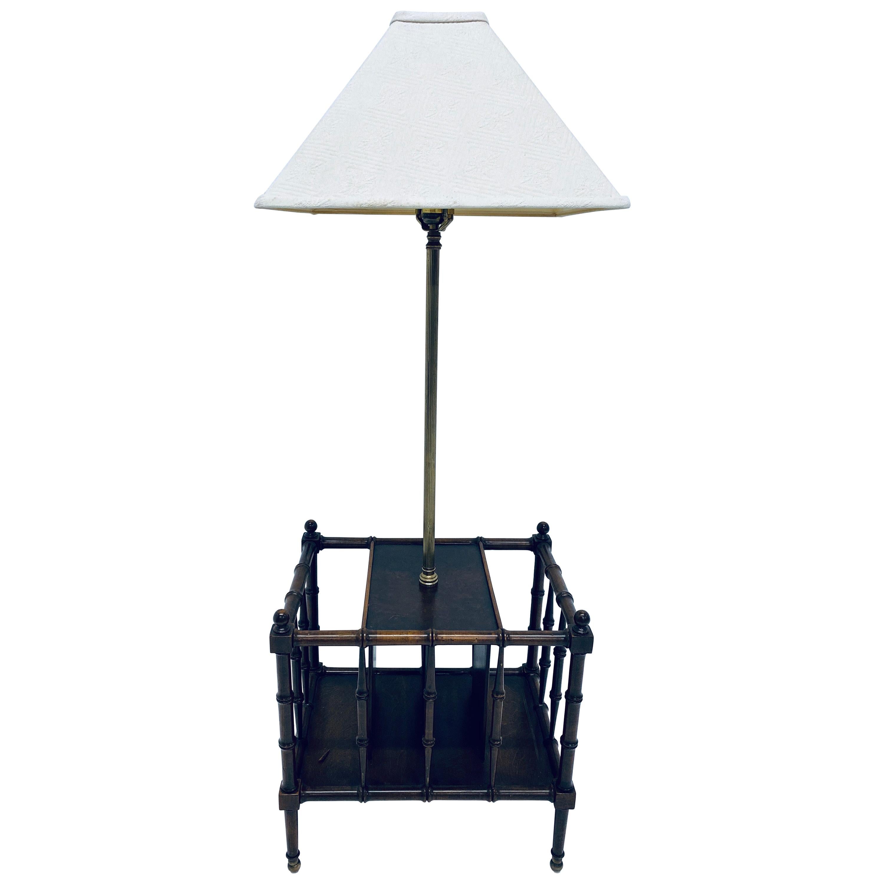 Brass Floor Table Lamp At 1stdibs, Table With Lamp Attached Lowe S